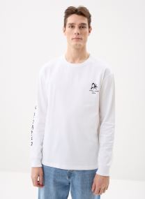 Tee-shirts manches longues Saragnar t-shirt LS 11725 homme blanc