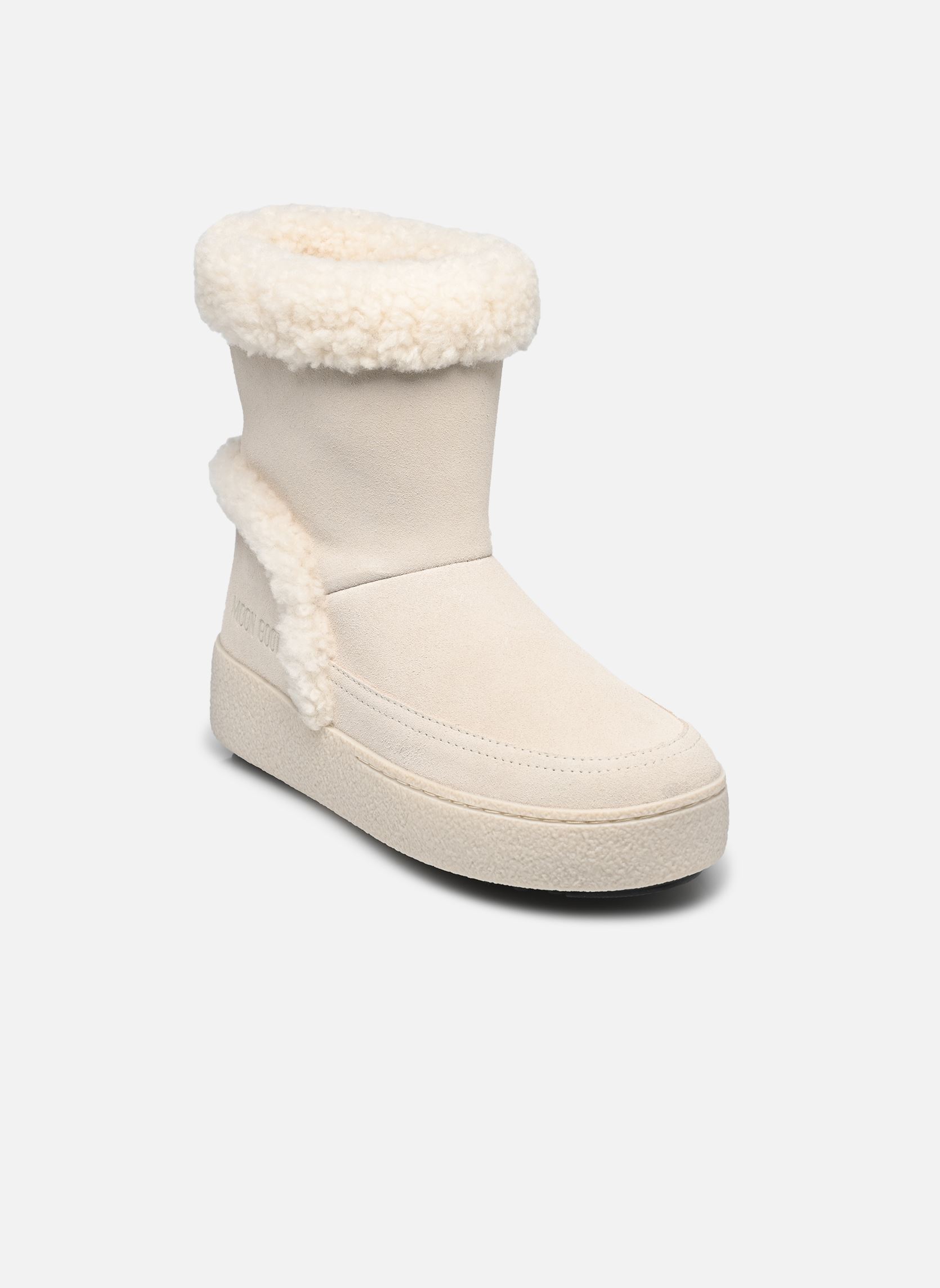Gevoerde enkellaarsjes MB LTRACK TINA dames wit Moon Boot Gevoerde enkellaarsjes MB LTRACK TINA dames wit Ice