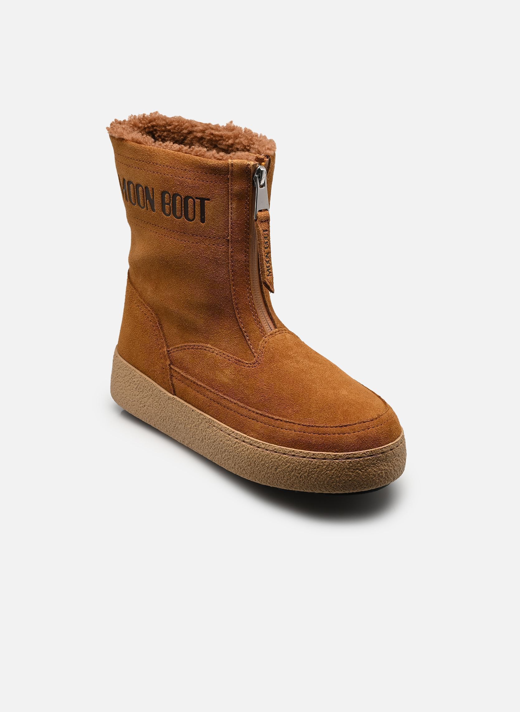 Gefütterte Stiefeletten MB LTRACK LARA damen braun Moon Boot Gefütterte Stiefeletten MB LTRACK LARA damen braun Cognac
