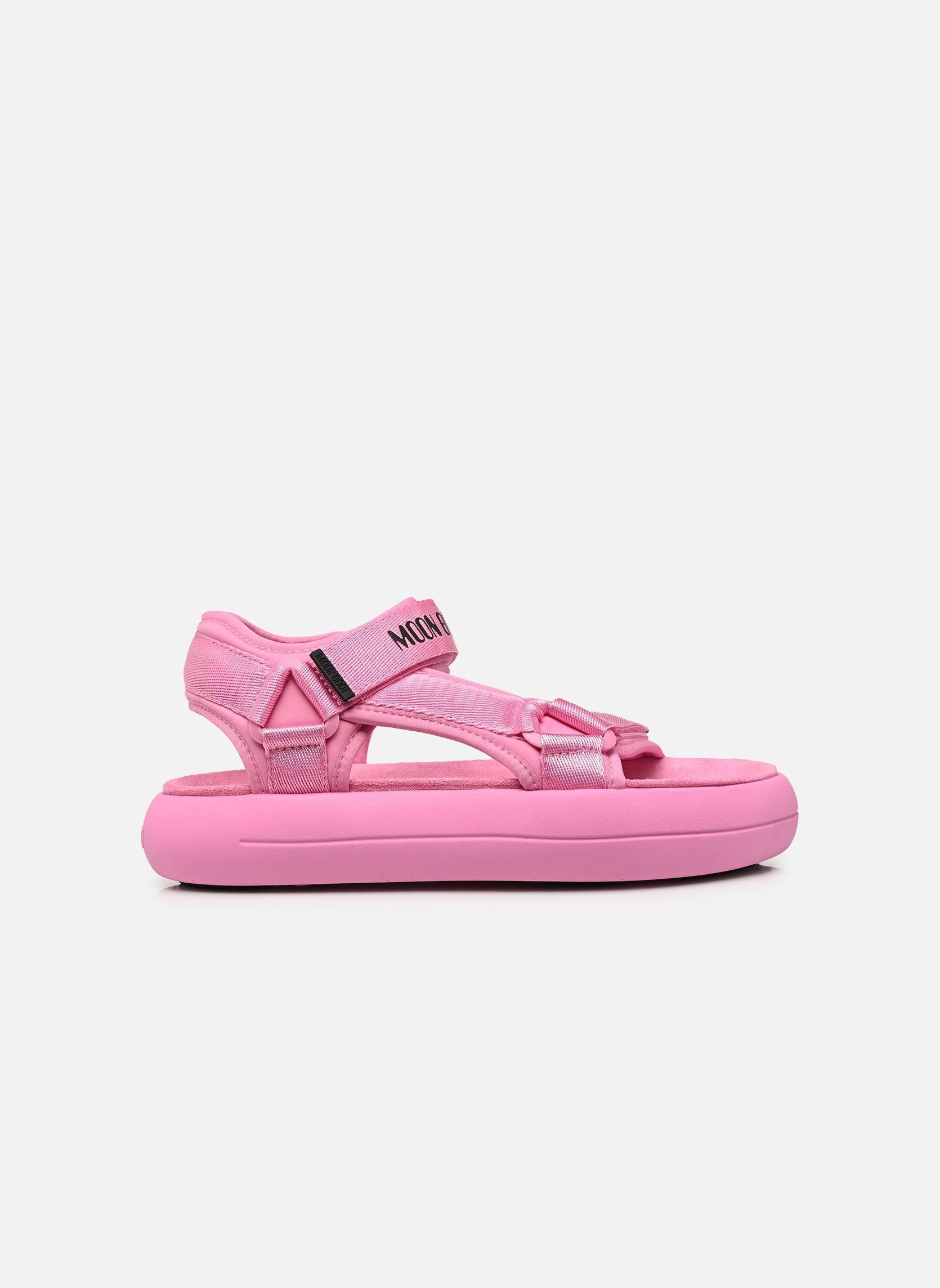 Sandales plates MB SUPER SANDAL femme rose Moon Boot Sandales plates MB SUPER SANDAL femme rose GUM