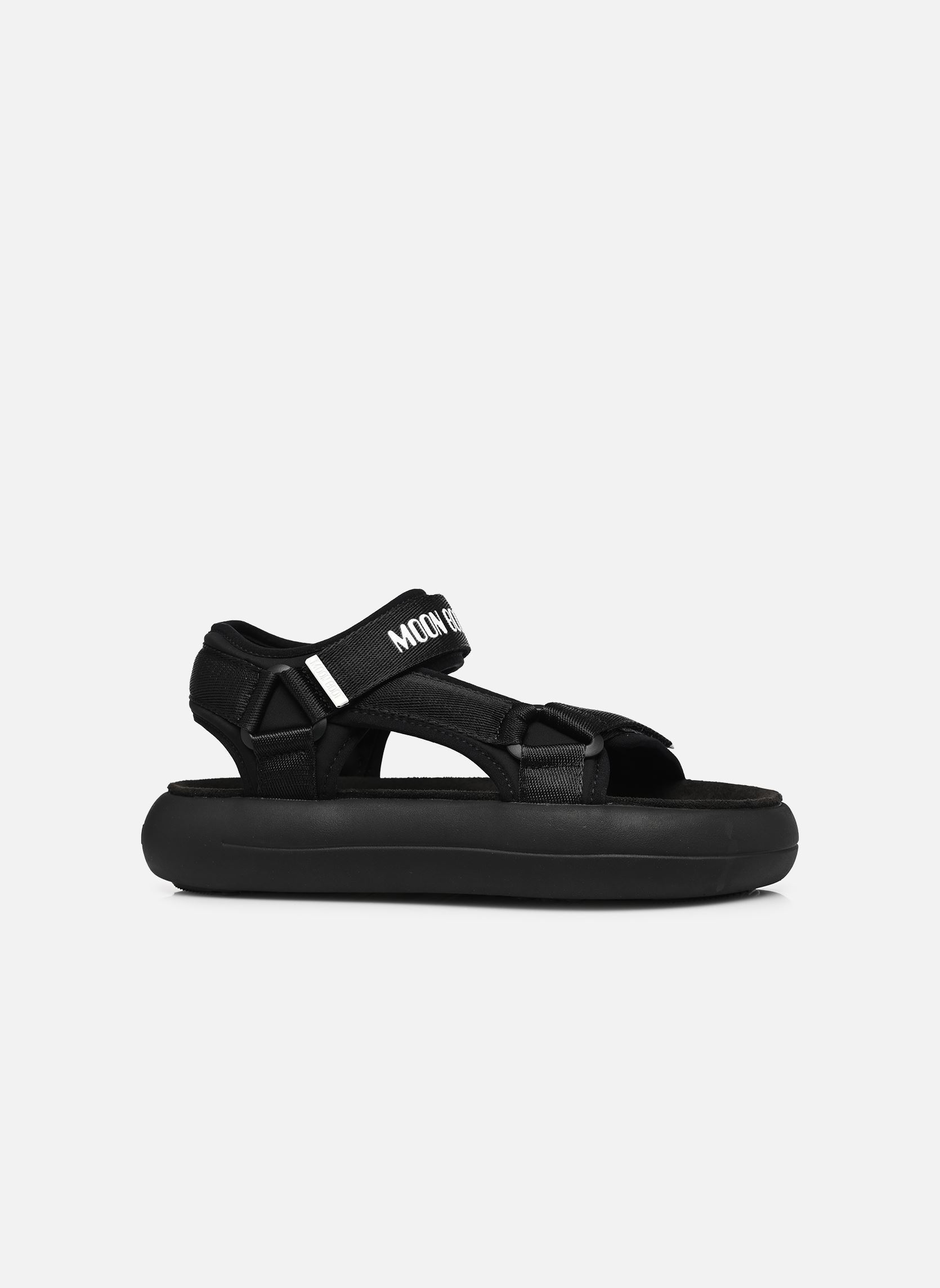 Sandales plates MB SUPER SANDAL femme noir Moon Boot Sandales plates MB SUPER SANDAL femme noir Black