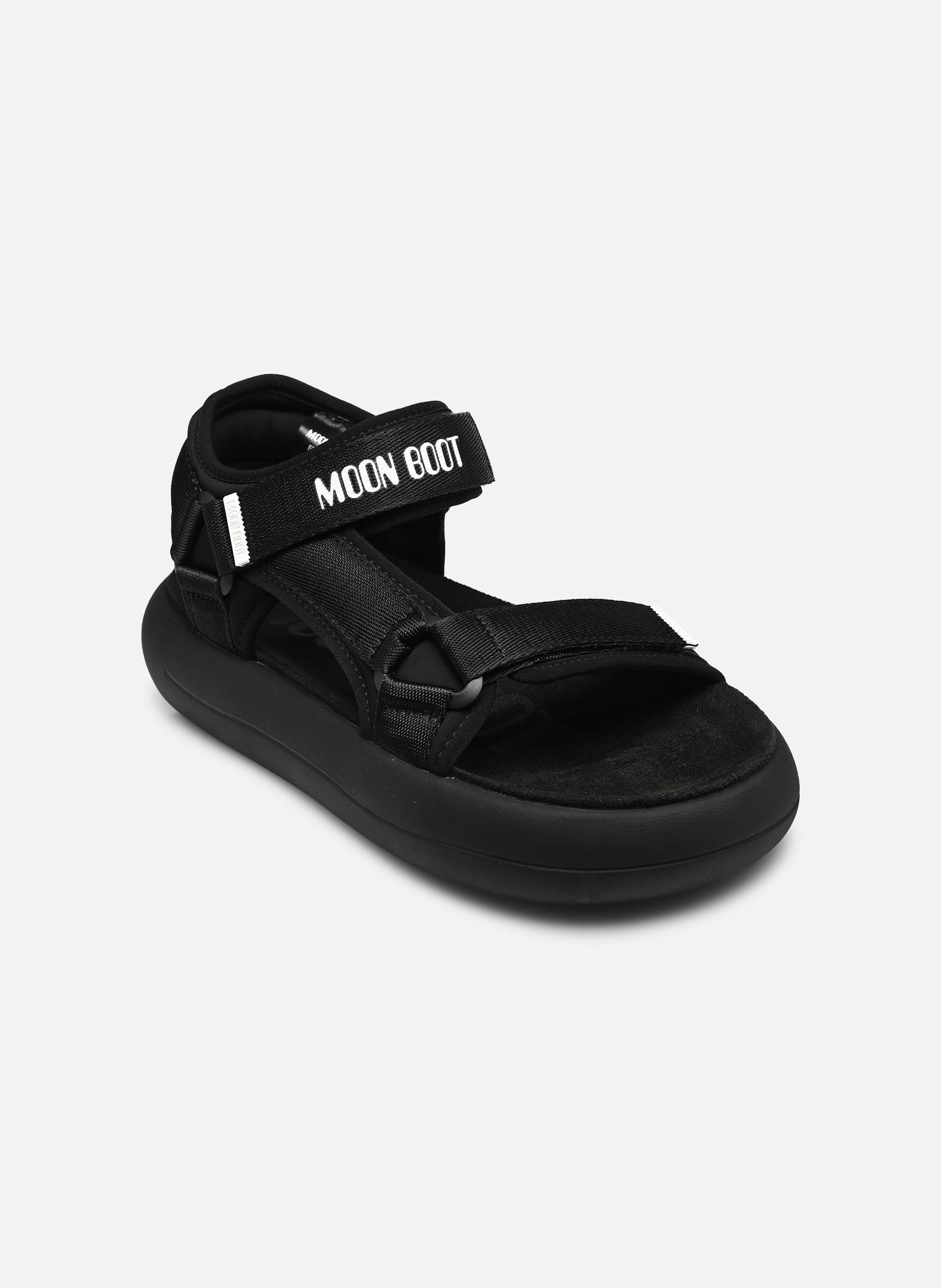 Sandales plates MB SUPER SANDAL femme noir Moon Boot Sandales plates MB SUPER SANDAL femme noir Black