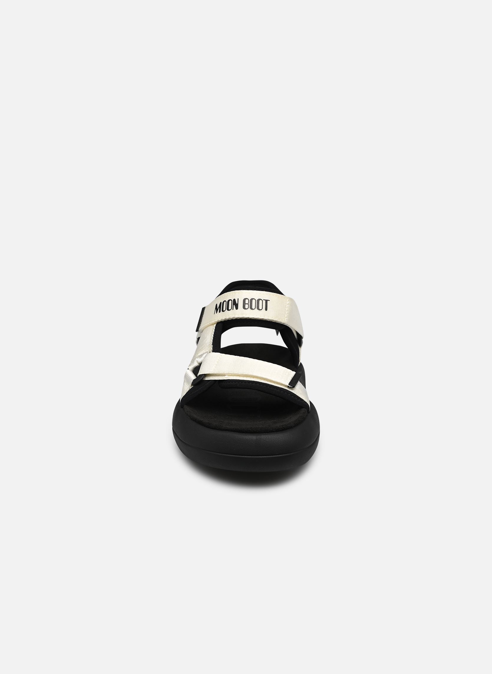 Sandales plates MB SUPER SANDAL femme blanc Moon Boot Sandales plates MB SUPER SANDAL femme blanc Black/white