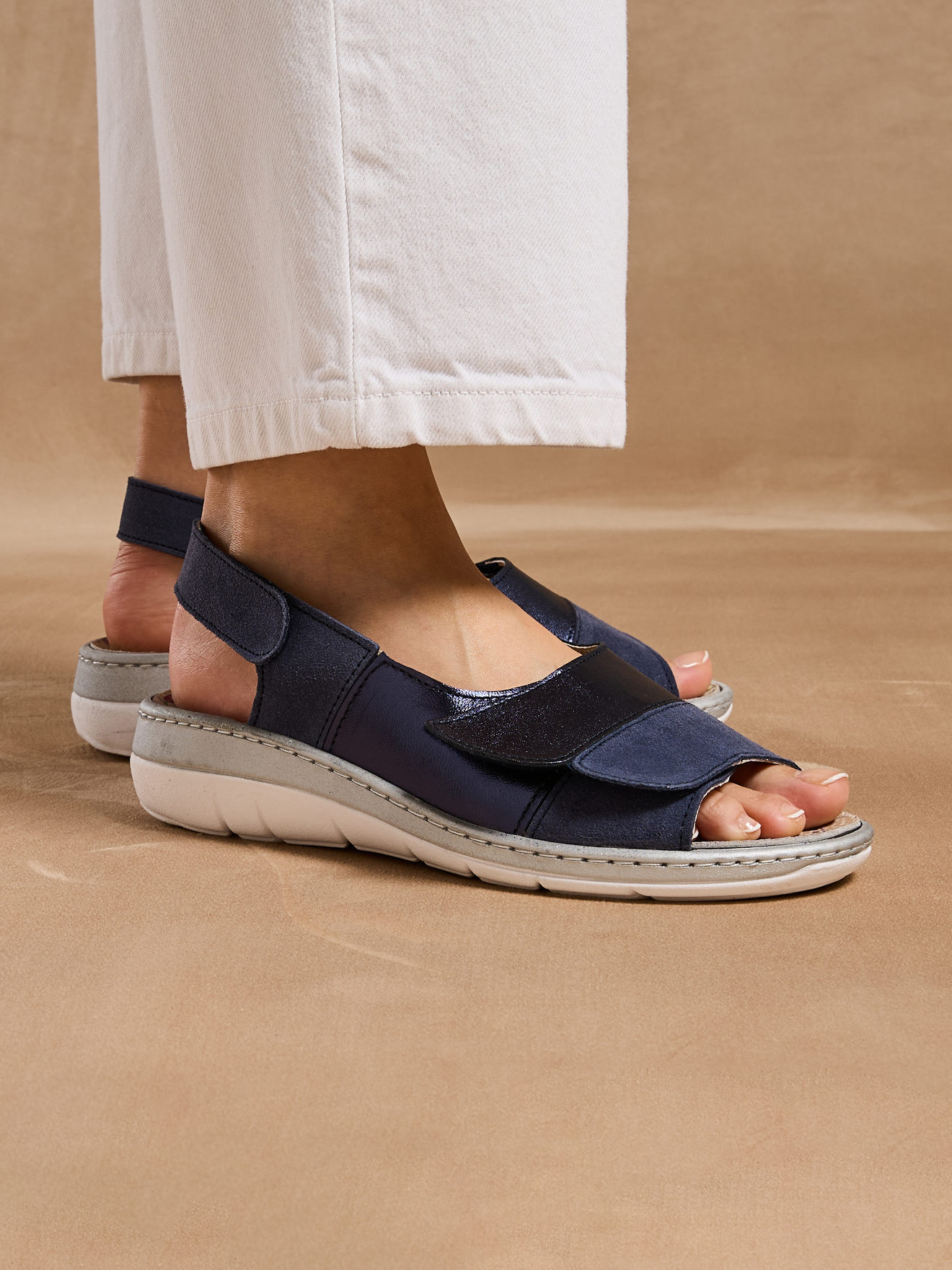 Sandales SANDALES femme bleu Pediconfort Sandales SANDALES femme bleu Bleu marine