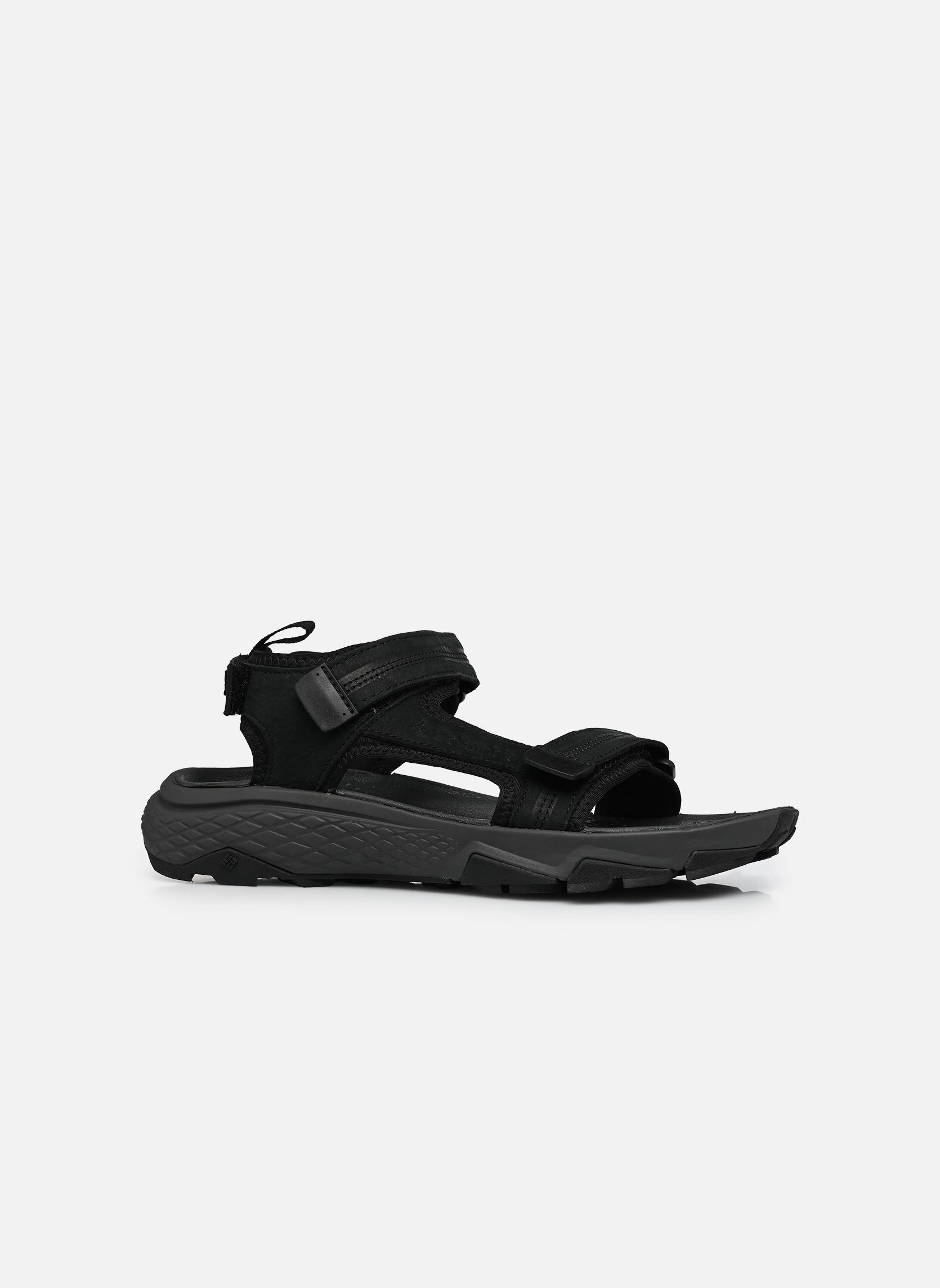 Sandalen en muilen PEAKFREAK RUSH SANDAL LEA heren zwart Columbia Sandalen en muilen PEAKFREAK RUSH SANDAL LEA heren zwart BLACK, DARK GREY