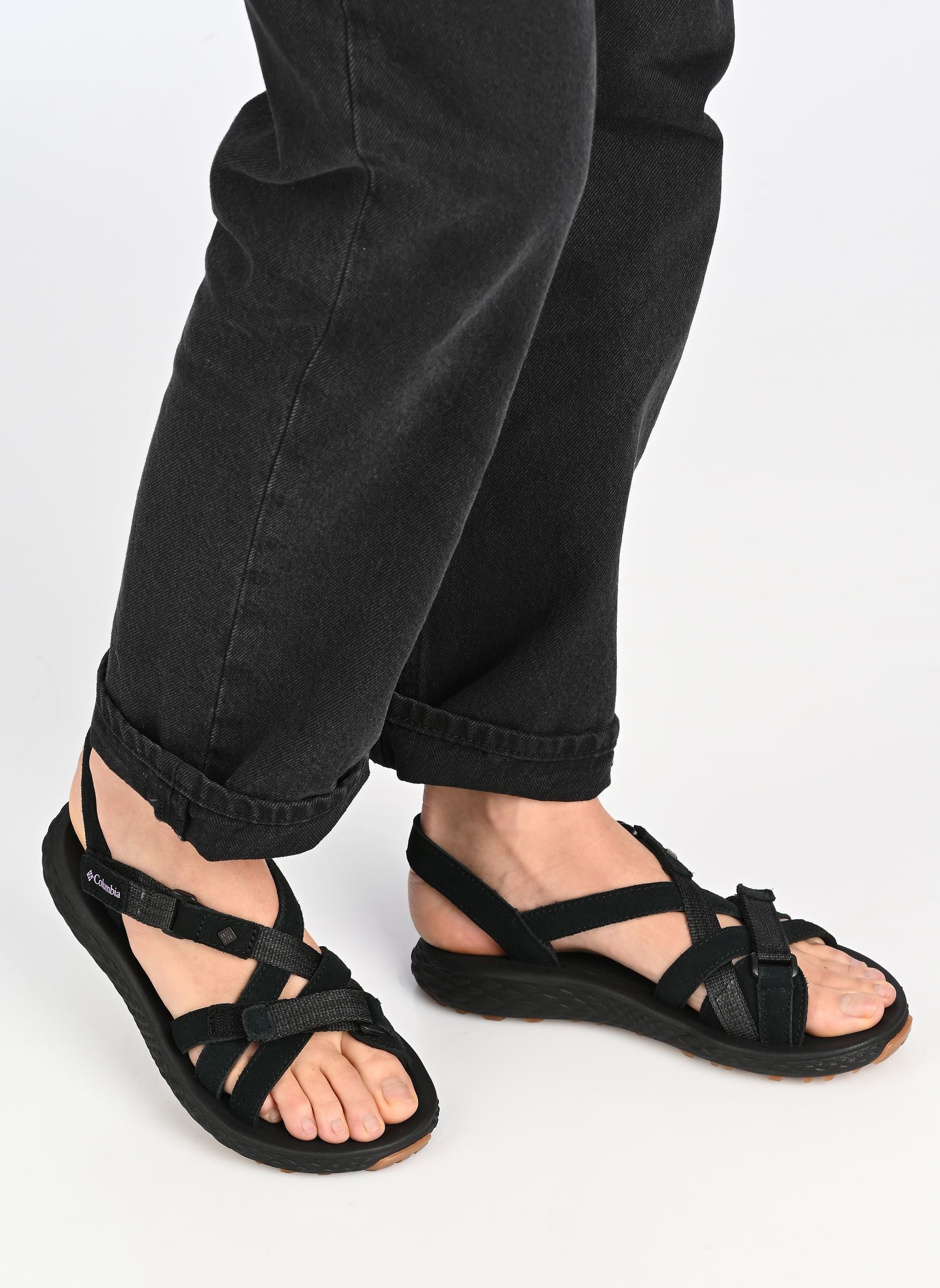 Flache Sandalen KONOS ESLA SANDAL damen schwarz Columbia Flache Sandalen KONOS ESLA SANDAL damen schwarz Black, Hydrangea