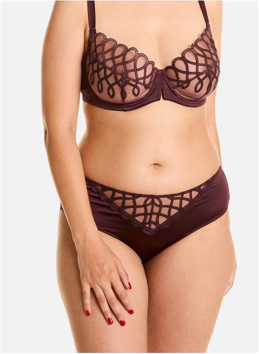 Pomm'Poire Culottes Shorty tanga bordeaux Anthologie femme rouge