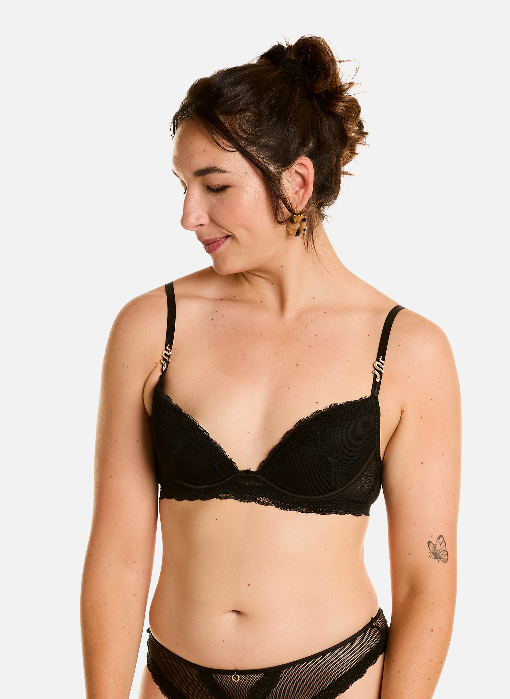 Brassières Soutien-gorge ampliforme coque moulée push-up noir Poison femme noir Pomm'Poire Brassières Soutien-gorge ampliforme coque moulée push-up noir Poison femme noir Noir