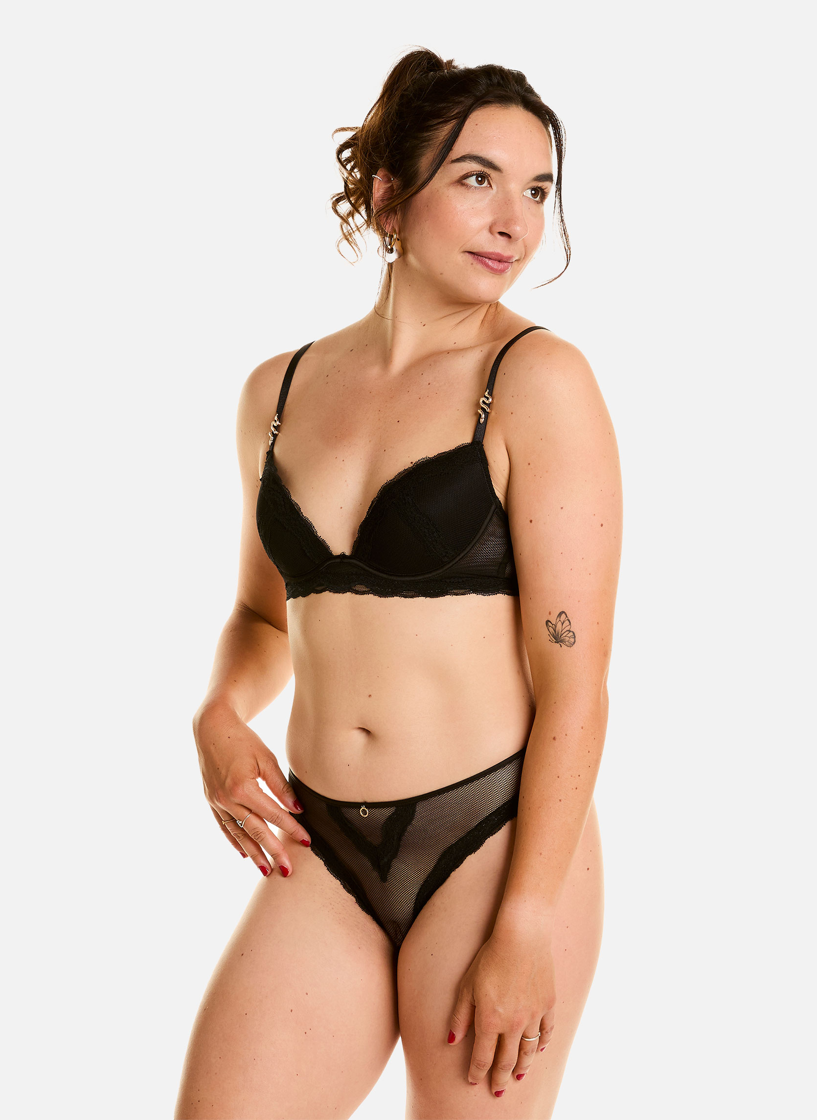 Brassières Soutien-gorge ampliforme coque moulée push-up noir Poison femme noir Pomm'Poire Brassières Soutien-gorge ampliforme coque moulée push-up noir Poison femme noir Noir