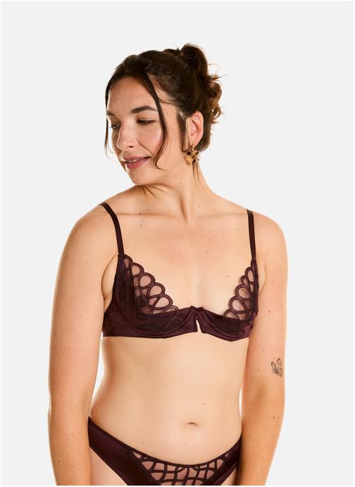 Pomm'Poire Brassières Soutien-gorge corbeille bordeaux Anthologie femme rouge