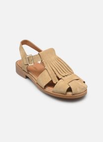 Sandales plates Assama femme beige