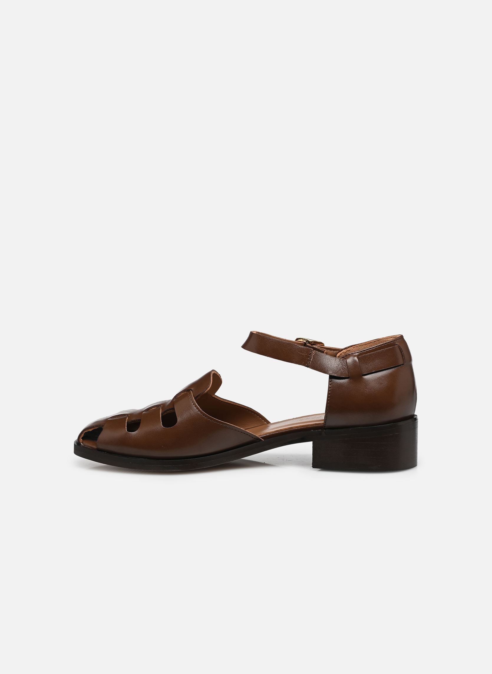 Sandales plates Amio femme marron Georgia Rose Sandales plates Amio femme marron COGNAC