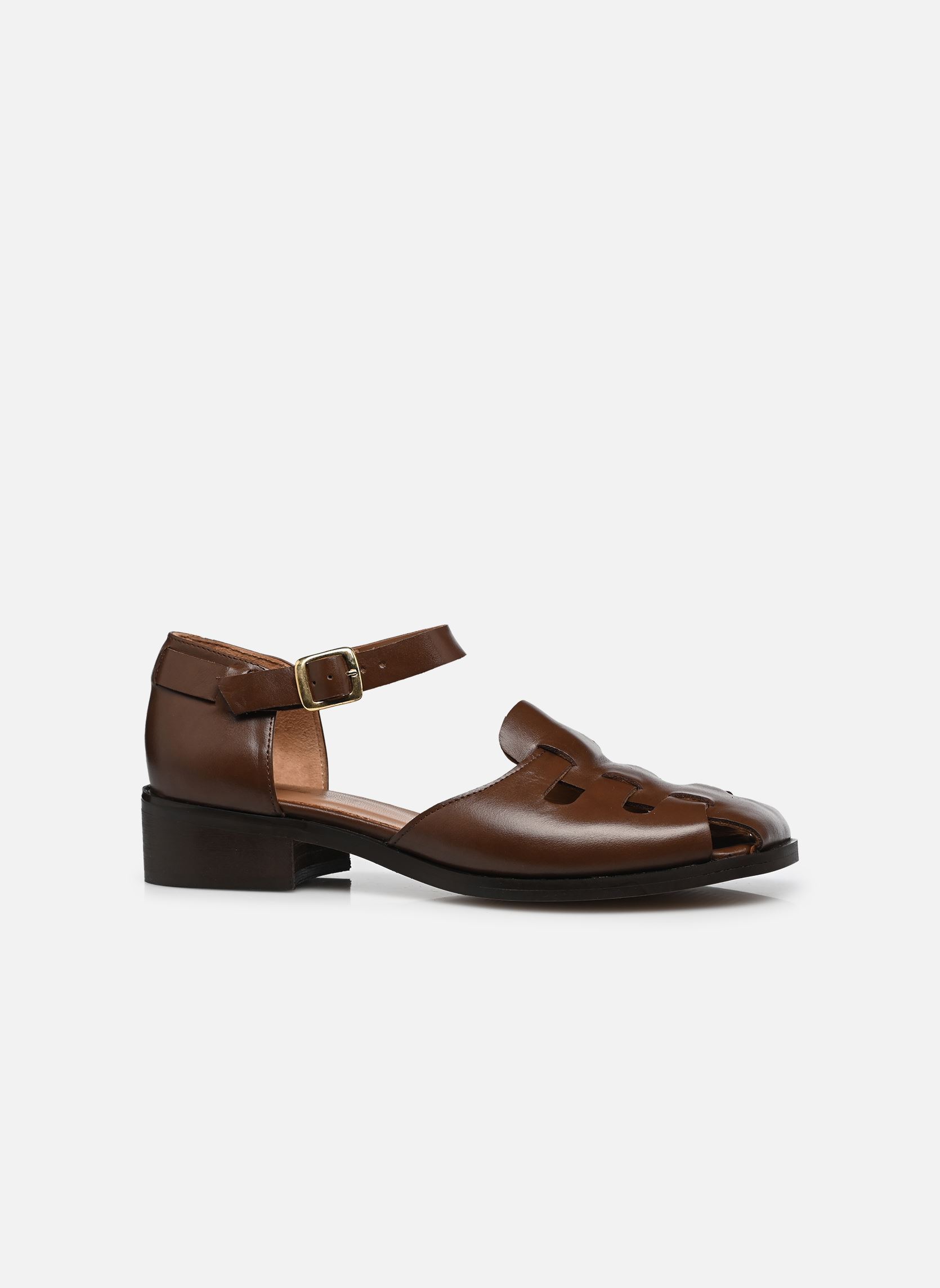 Sandales plates Amio femme marron Georgia Rose Sandales plates Amio femme marron COGNAC