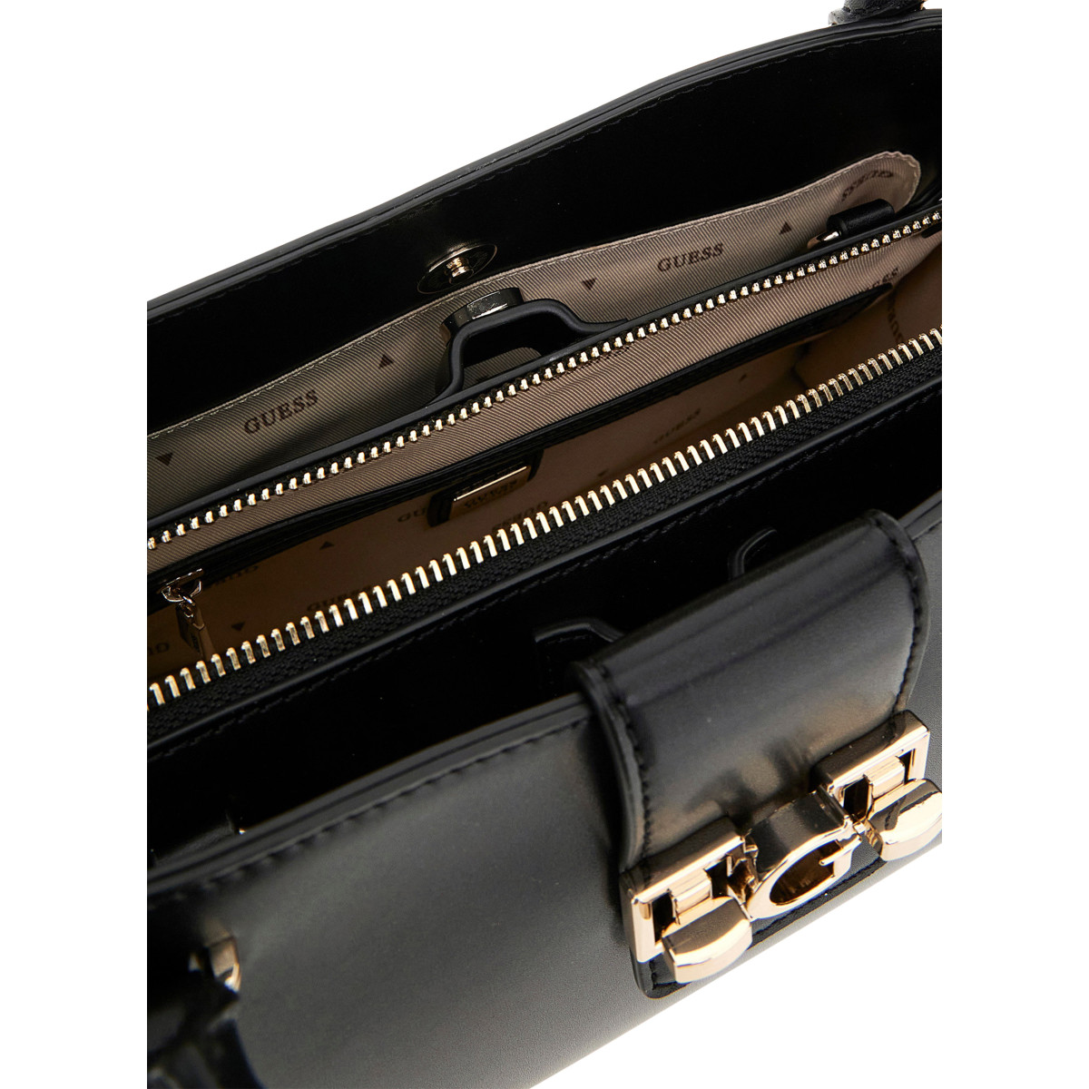 Sac à Main Bandoulière Marque U - Noir, Matière Synthétique, Fermeture Magnétique - Occasion