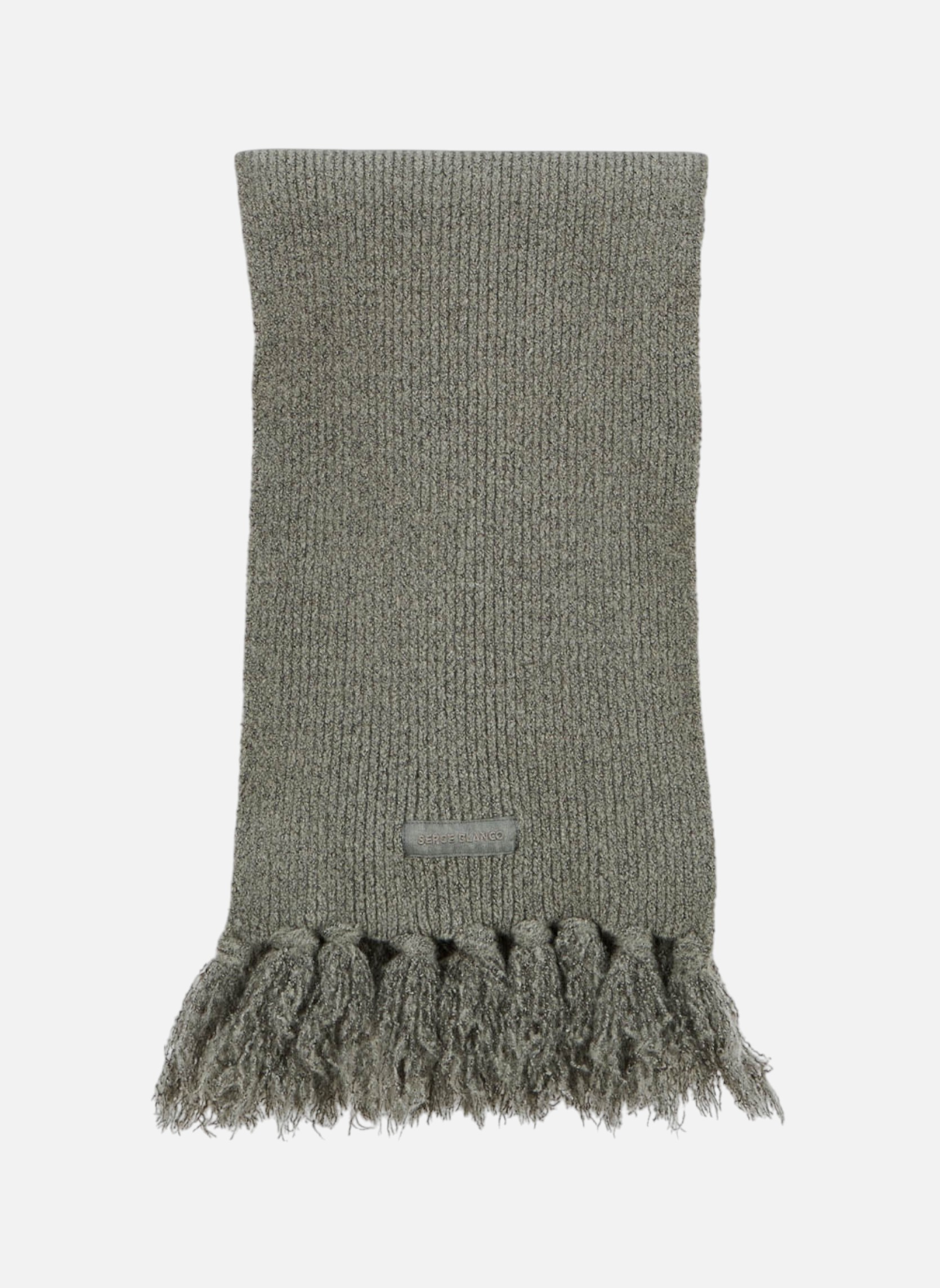 Echarpes Echarpe homme gris Serge Blanco Echarpes Echarpe homme gris Gris chiné