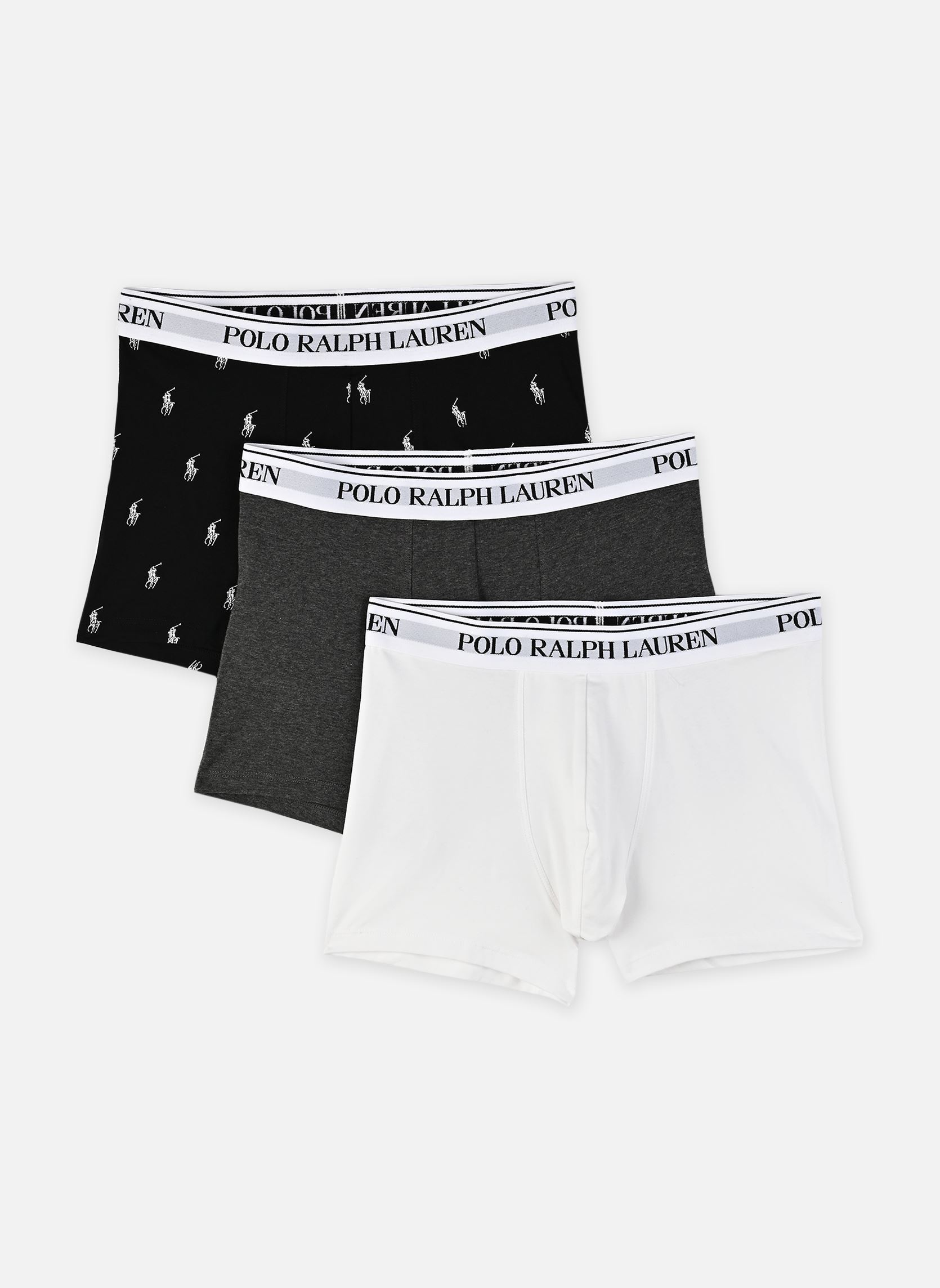 Sportunterwäsche Clssic Trunk-3 Pack-Trunk herren mehrfarbig Polo Ralph Lauren Sportunterwäsche Clssic Trunk-3 Pack-Trunk herren mehrfarbig 3PK WHT/BRCLY HTR/BLK AOPP