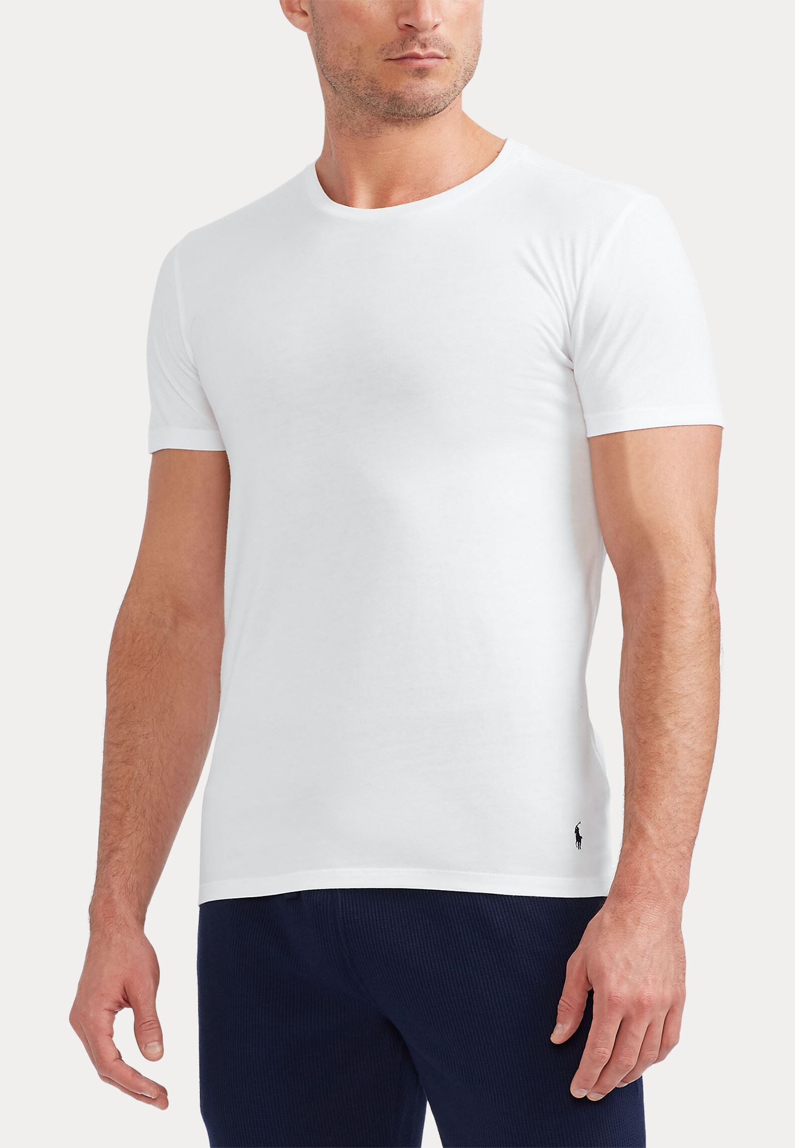 Sous-vêtements de sport S/S Crew-3 Pack-Crew Undershirt homme blanc Polo Ralph Lauren Sous-vêtements de sport S/S Crew-3 Pack-Crew Undershirt homme blanc 3PK WHITE/WHITE/WHITE