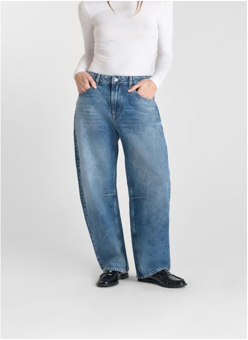 Le temps des cerises Jeans droit Jeans loose Blue femme bleu