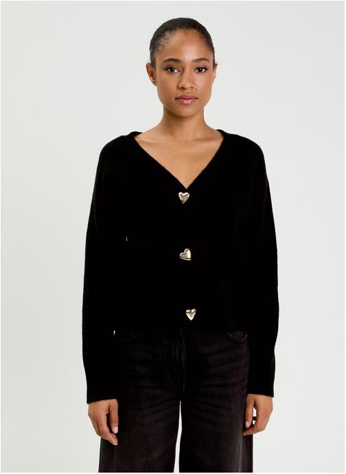 Cache Cache Gilets CARDIVHEART femme noir