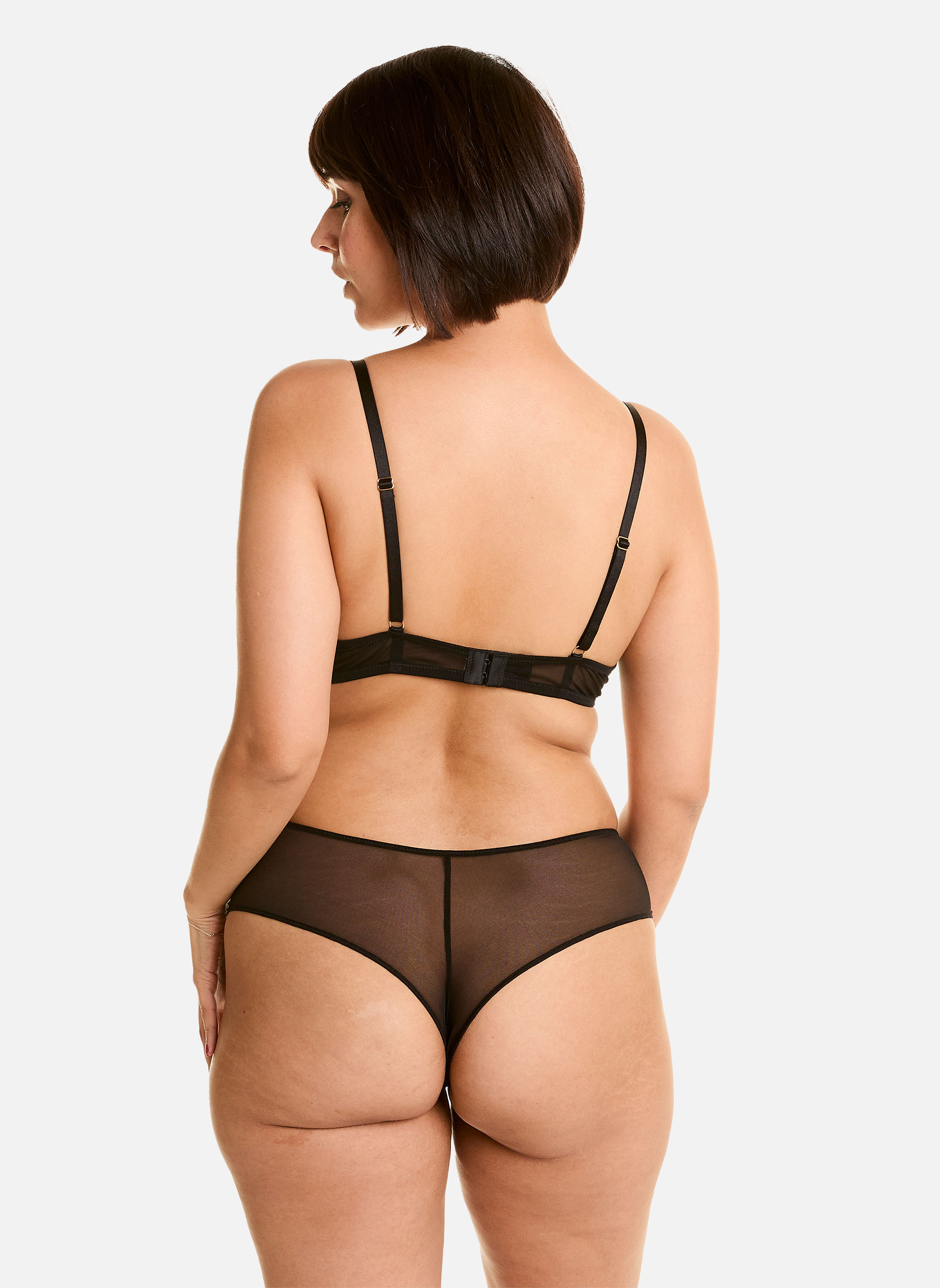 Culottes Shorty tanga noir/bleu Alcove femme noir Pomm'Poire Culottes Shorty tanga noir/bleu Alcove femme noir Noir