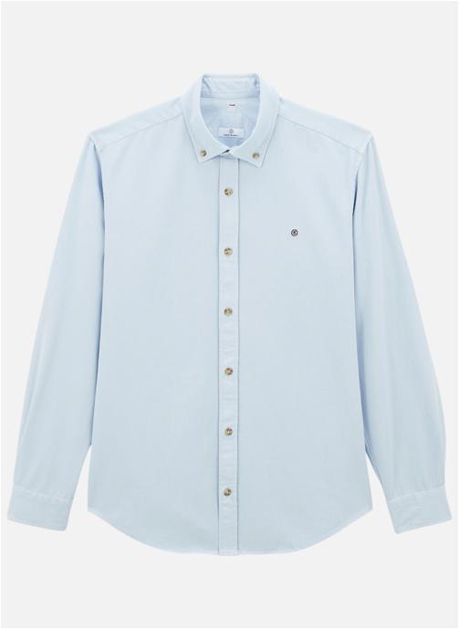 Chemise Serge Blanco Homme Taille L Grise Coton Manches Courtes – Made In France, Occasion Très Bon état
