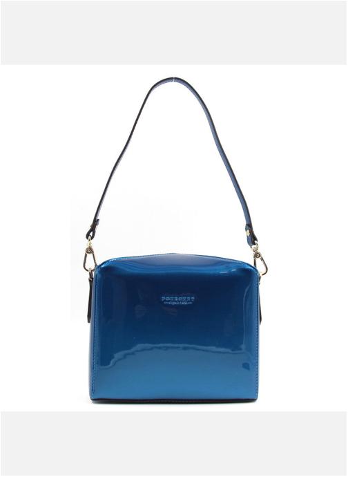 Pourchet Sacs à main Cassetta vernis femme bleu