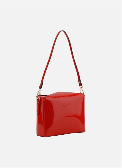 Pourchet Sacs à main Cassetta vernis femme rouge