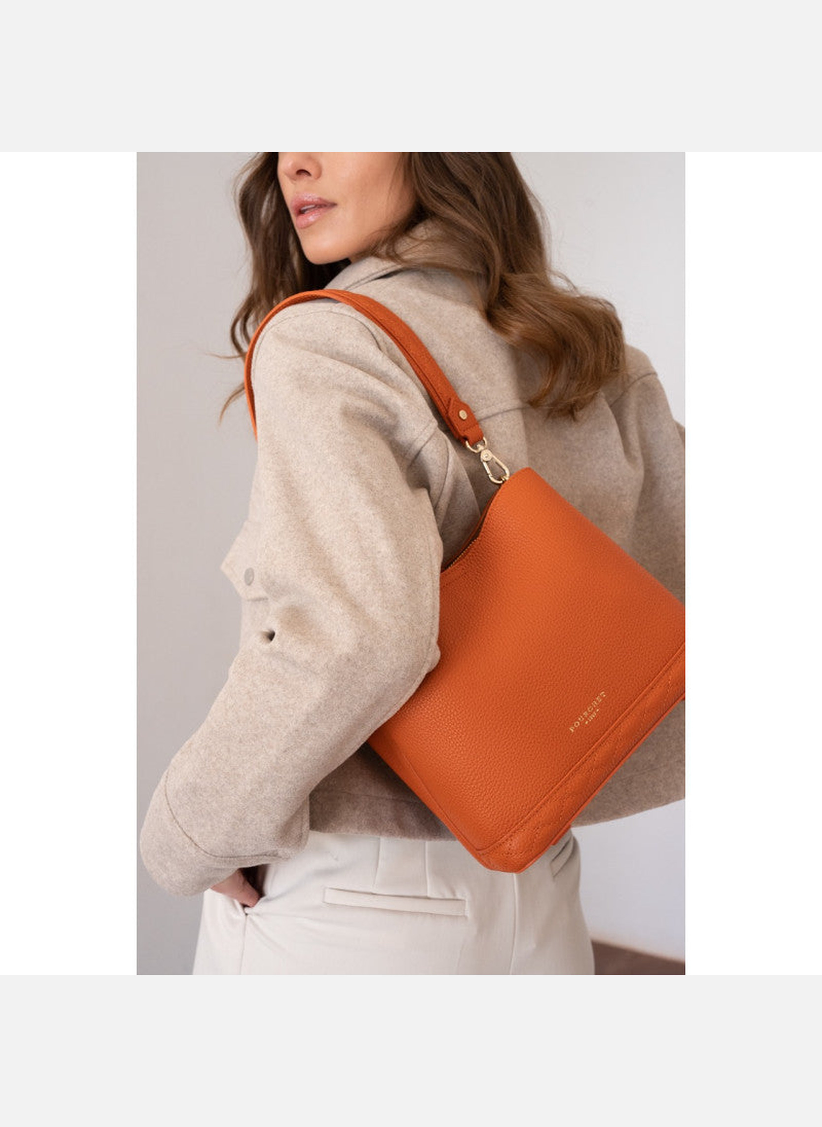 Sacs bandoulière Manhattan femme orange Pourchet Sacs bandoulière Manhattan femme orange Orange