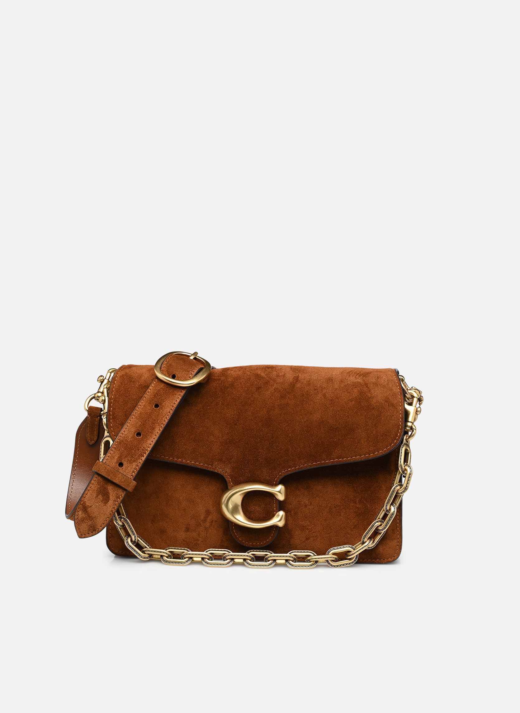 Sacs bandoulière Suede Chain Tabby Shoulder Bag with Chai femme marron Coach Sacs bandoulière Suede Chain Tabby Shoulder Bag with Chai femme marron B4/WARM BROWN