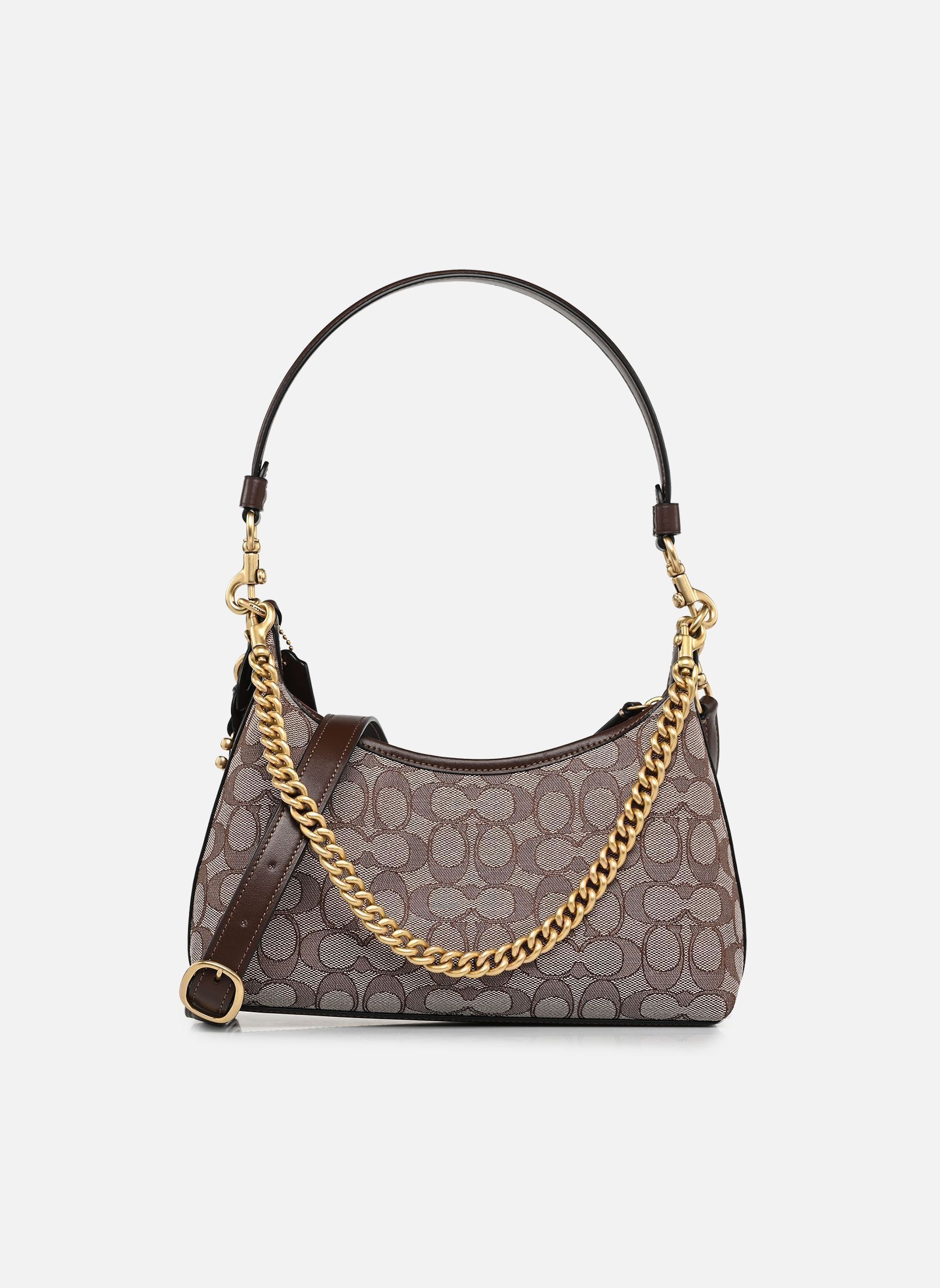 Sacs bandoulière Signature Jacquard Juliet Shoulder Bag 2 femme marron Coach Sacs bandoulière Signature Jacquard Juliet Shoulder Bag 2 femme marron B4/OAK MAPLE