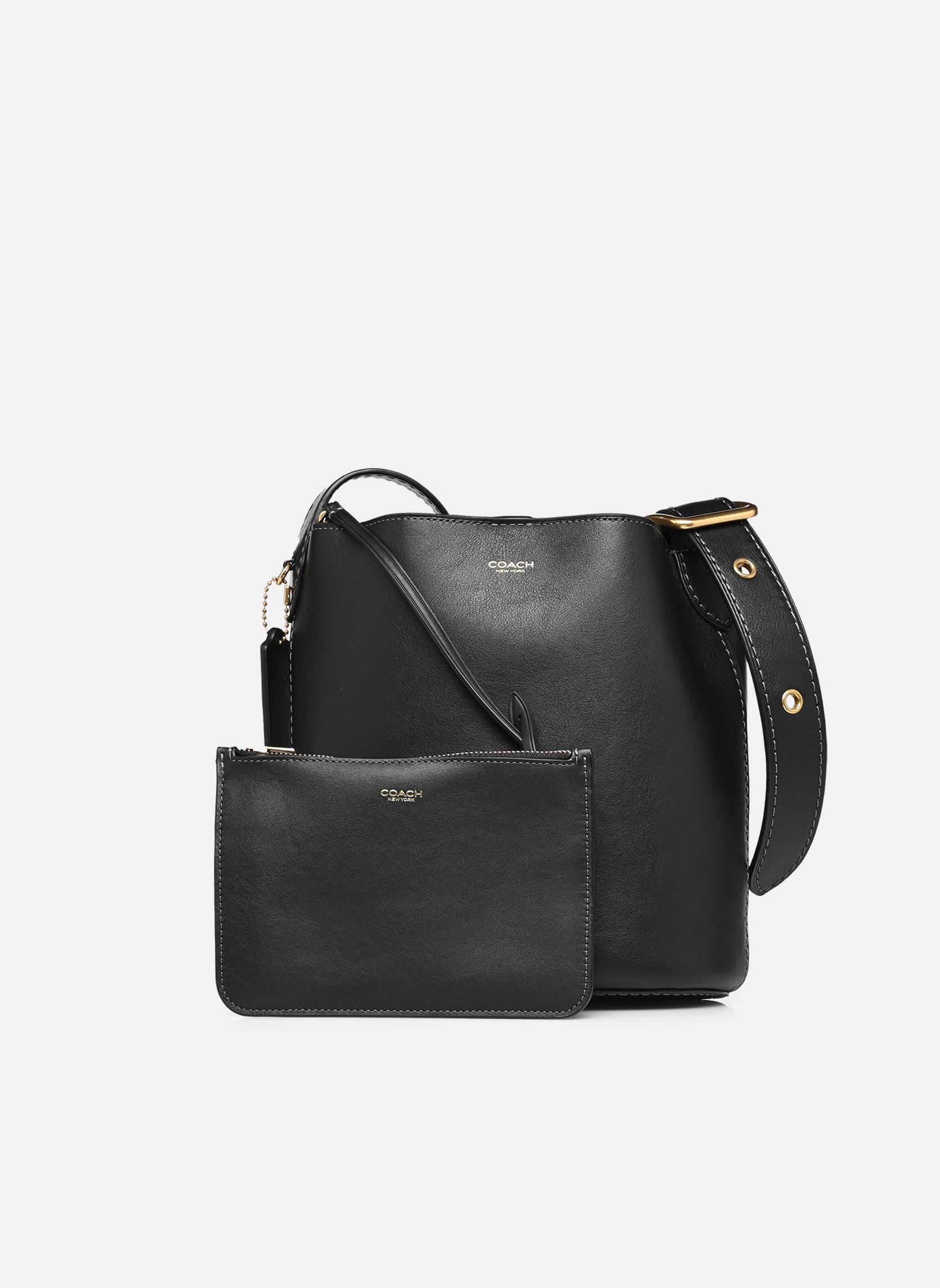 Sacs bandoulière Natural Grain Leather Bleecker Bucket Ba femme noir Coach Sacs bandoulière Natural Grain Leather Bleecker Bucket Ba femme noir B4/BLACK