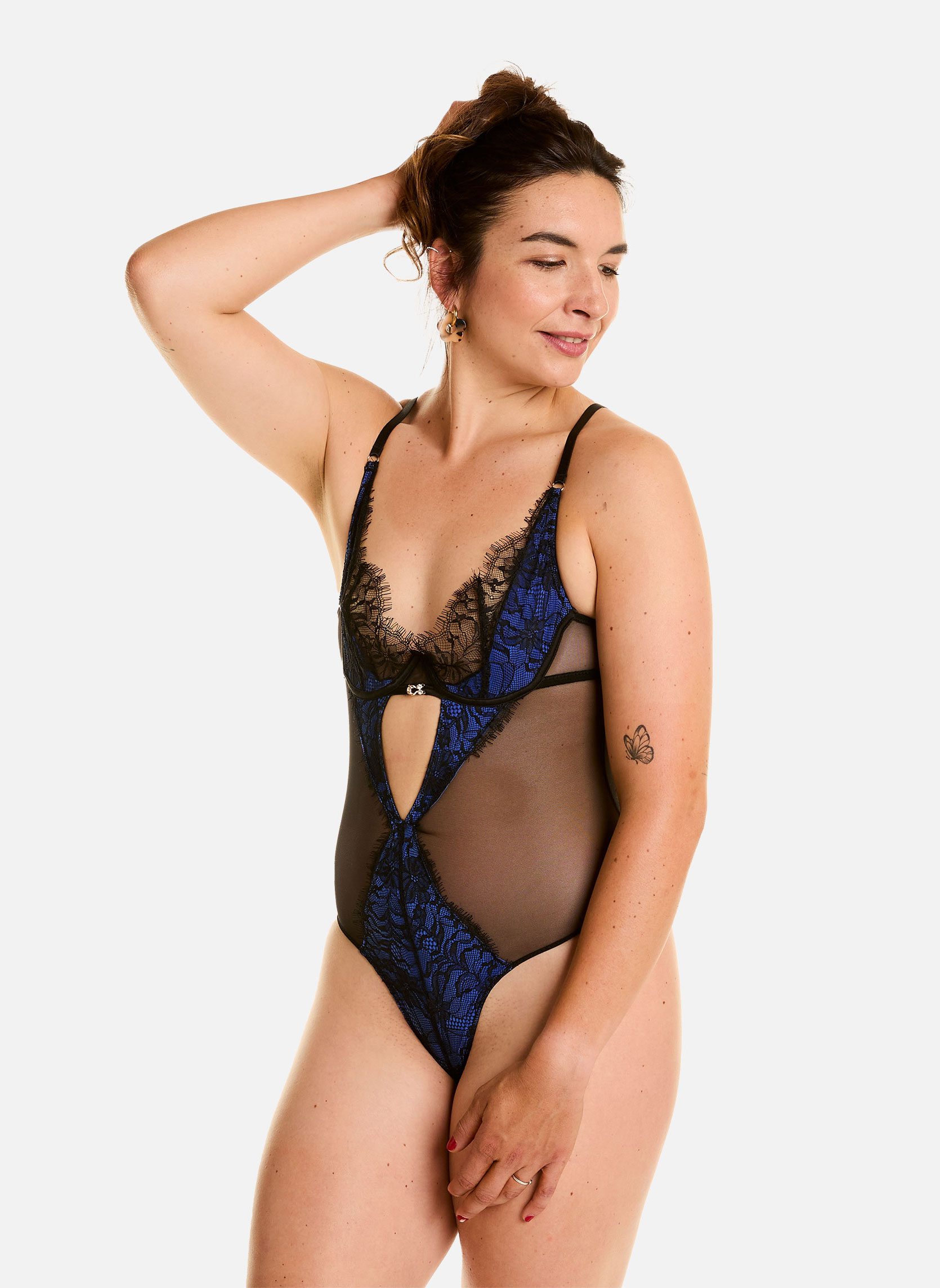 Brassières Body tanga noir/bleu Alcove femme noir Pomm'Poire Brassières Body tanga noir/bleu Alcove femme noir Noir