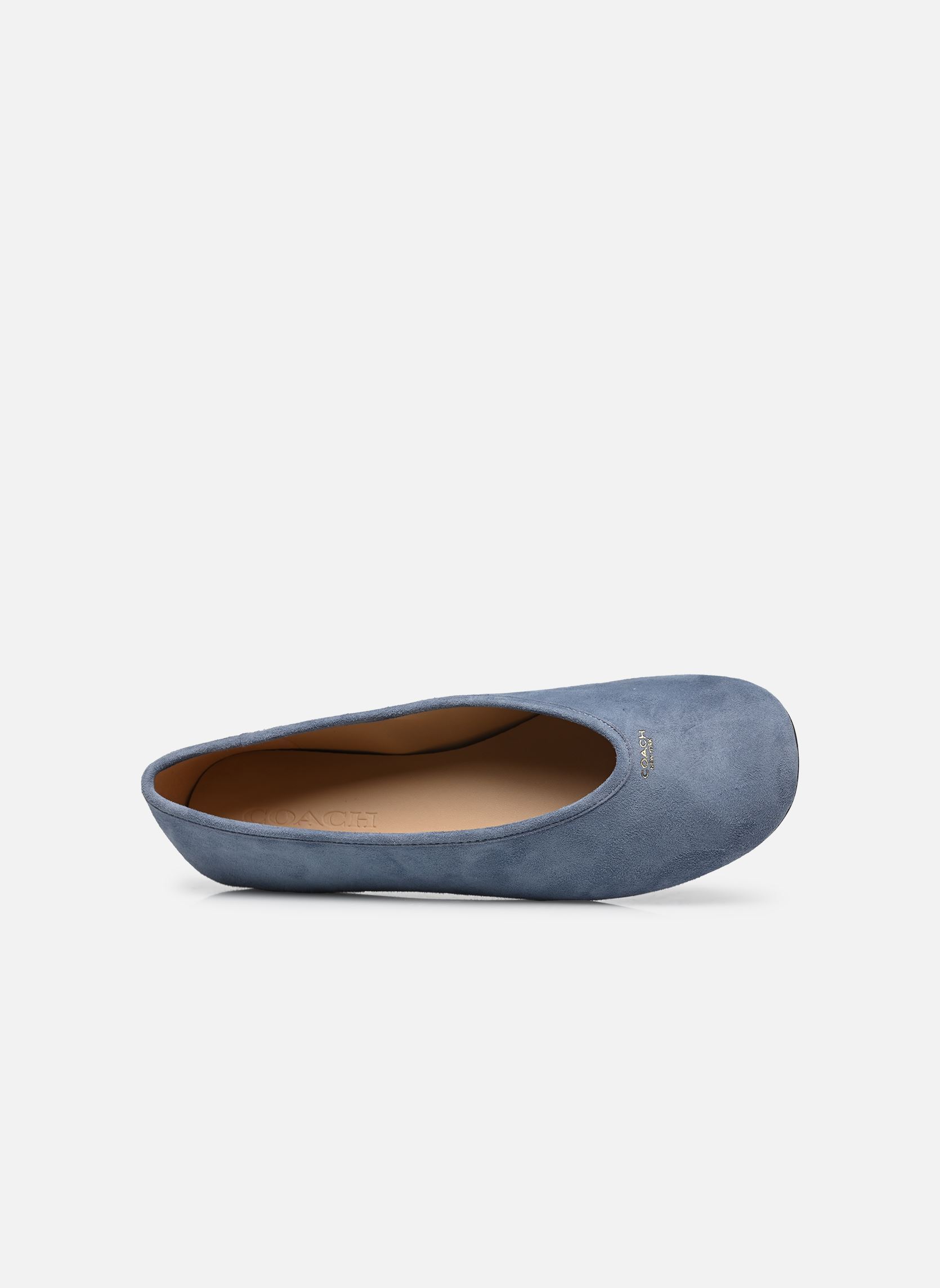 Ballerines classiques Houston Suede Ballet Flat femme bleu Coach Ballerines classiques Houston Suede Ballet Flat femme bleu LIGHT DENIM