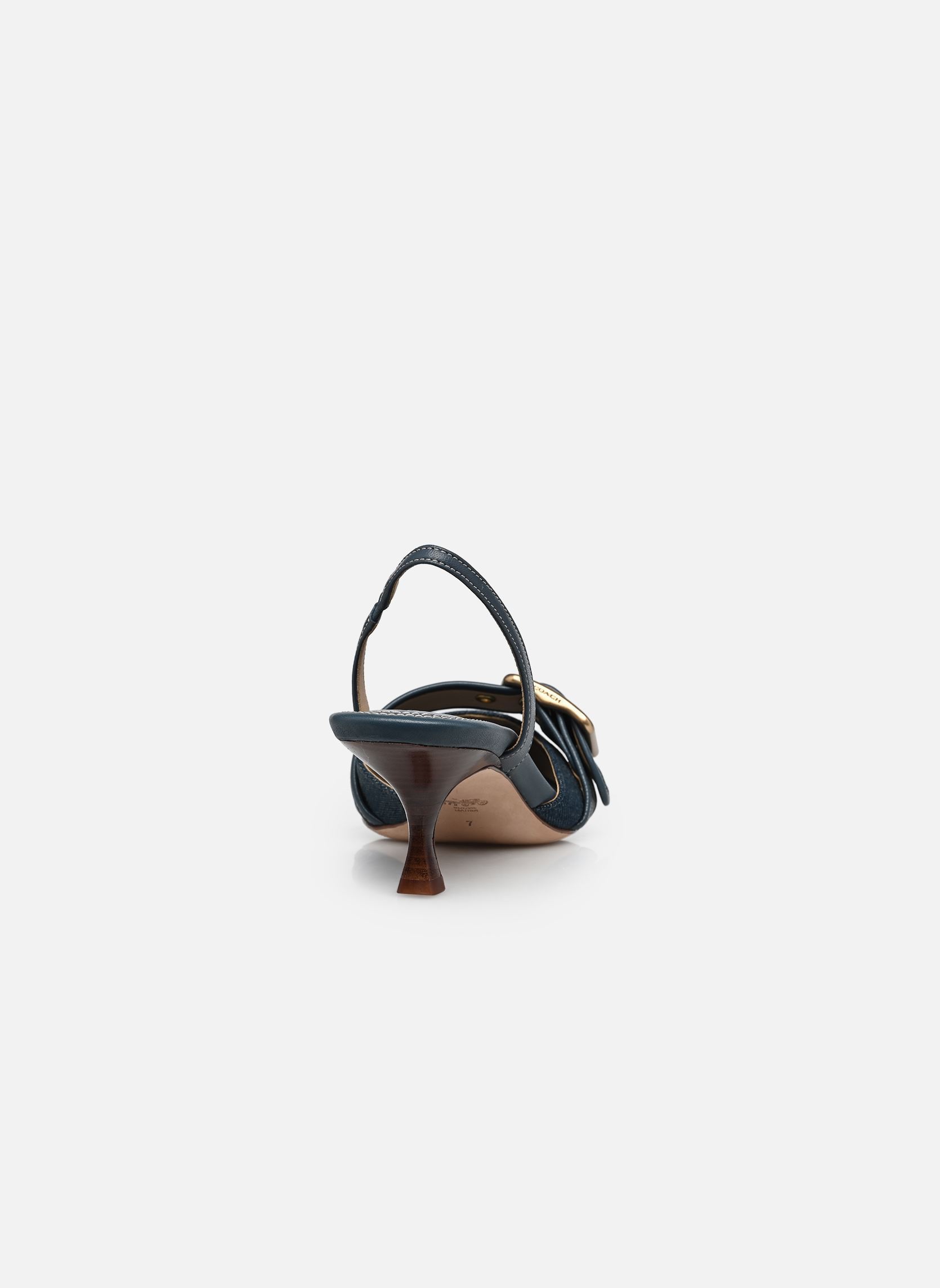 Slingback pumps Margot Loved Denim Slingback dames blauw Coach Slingback pumps Margot Loved Denim Slingback dames blauw DARK INDIGO