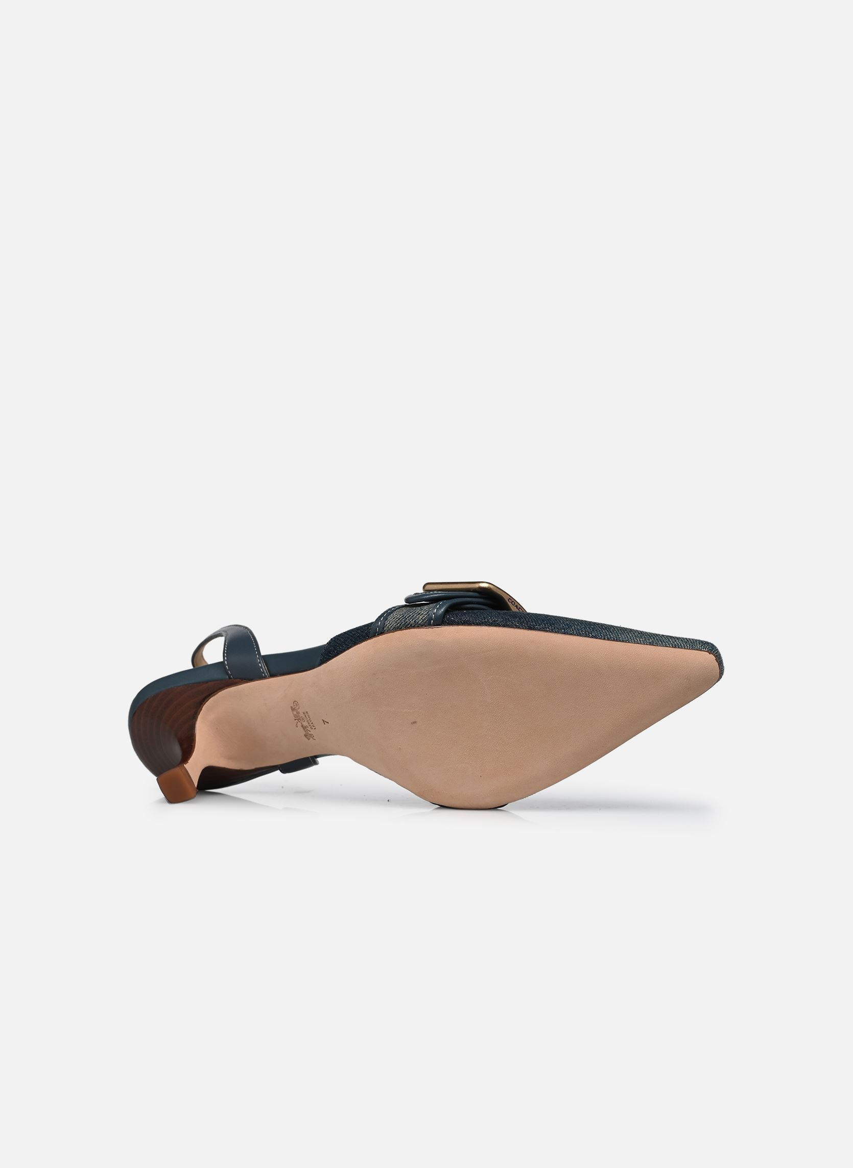 Slingback pumps Margot Loved Denim Slingback dames blauw Coach Slingback pumps Margot Loved Denim Slingback dames blauw DARK INDIGO