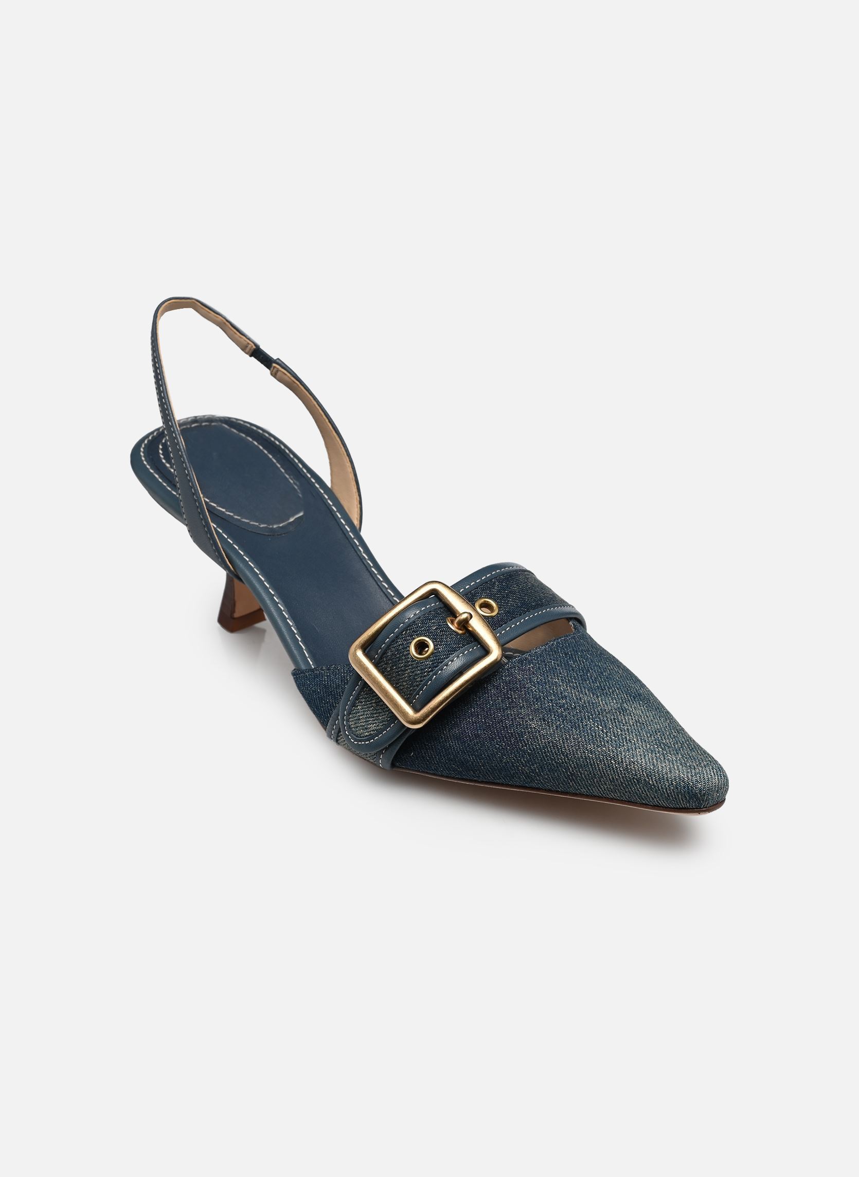 Slingback pumps Margot Loved Denim Slingback dames blauw Coach Slingback pumps Margot Loved Denim Slingback dames blauw DARK INDIGO
