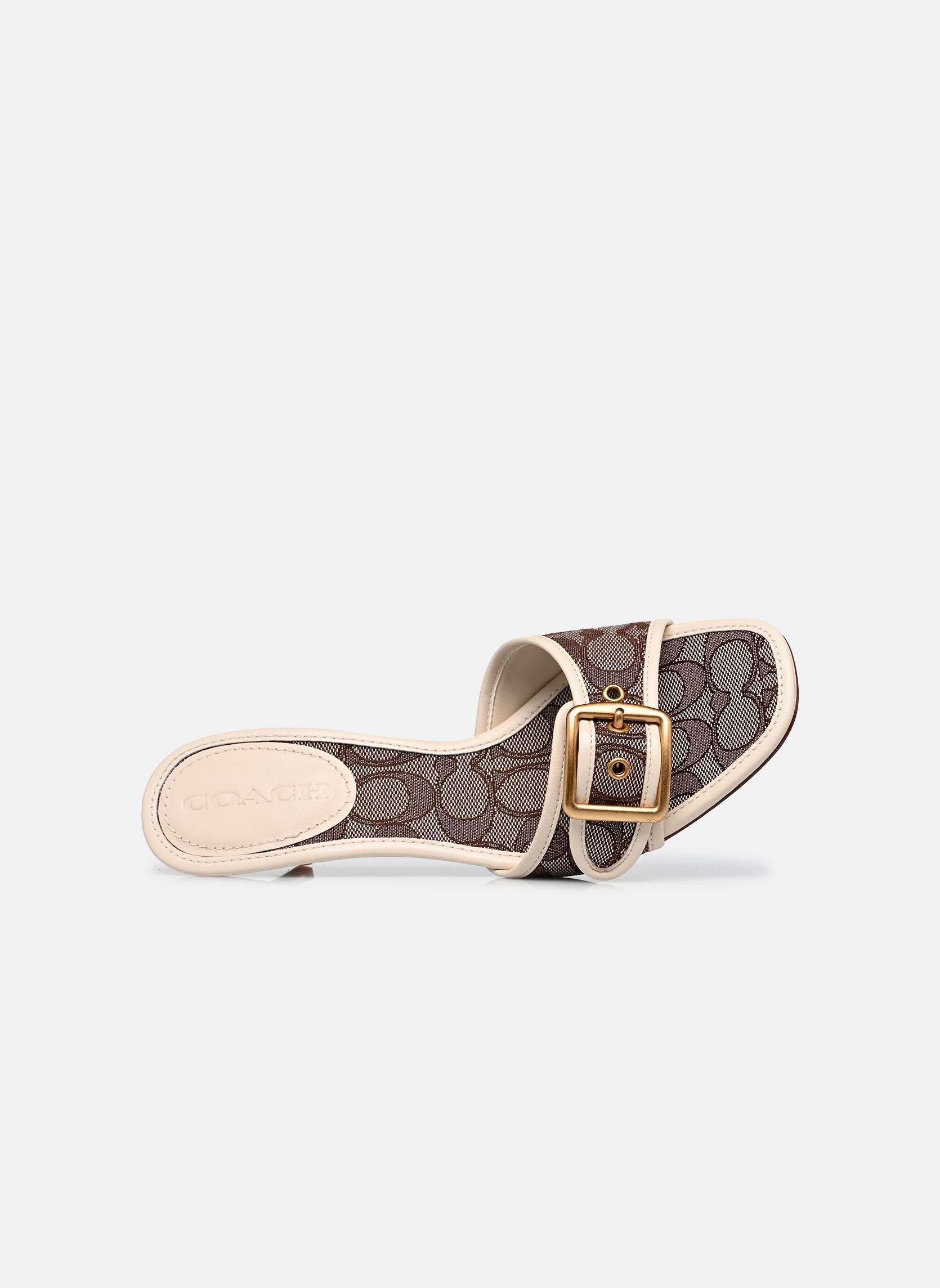 Sandalen Margot Signature Jacquard Sandal dames beige Coach Sandalen Margot Signature Jacquard Sandal dames beige OAK/CHALK