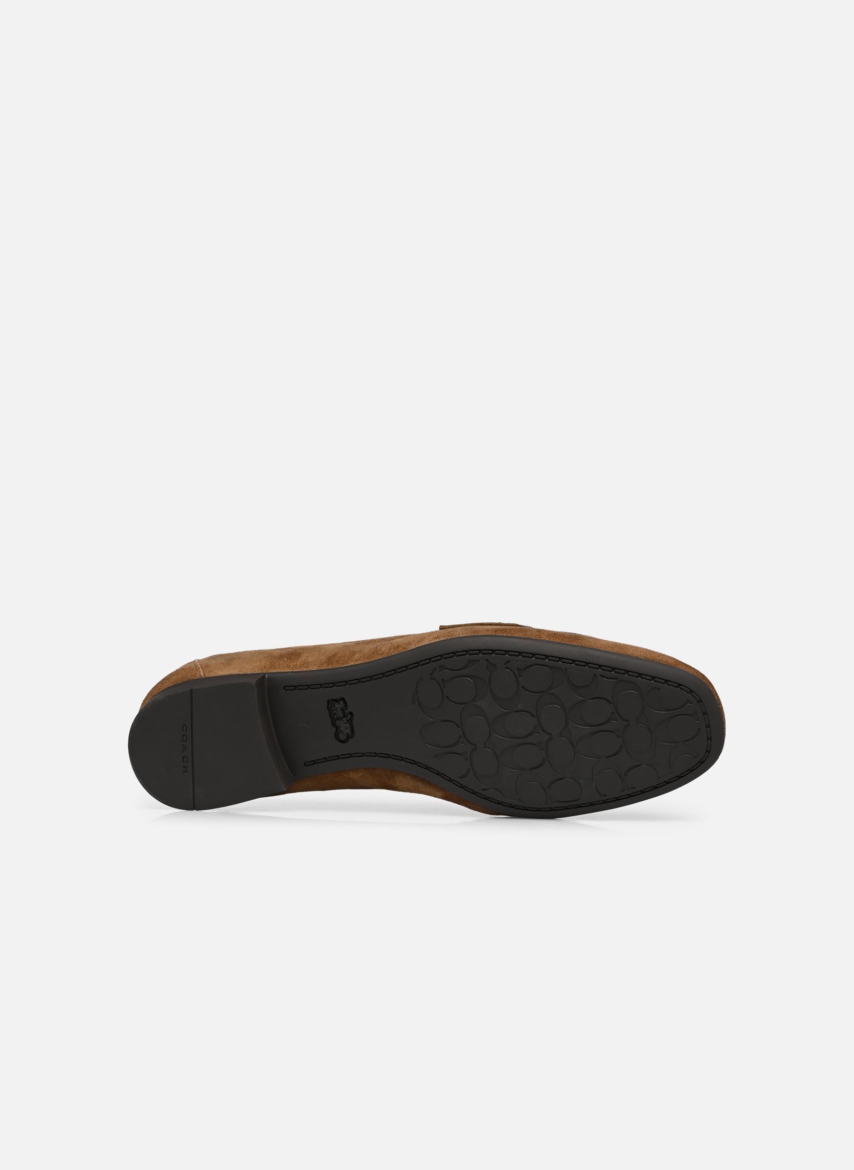Mocassins SCULPTED C SUEDE LOAFER dames bruin Coach Mocassins SCULPTED C SUEDE LOAFER dames bruin COCONUT