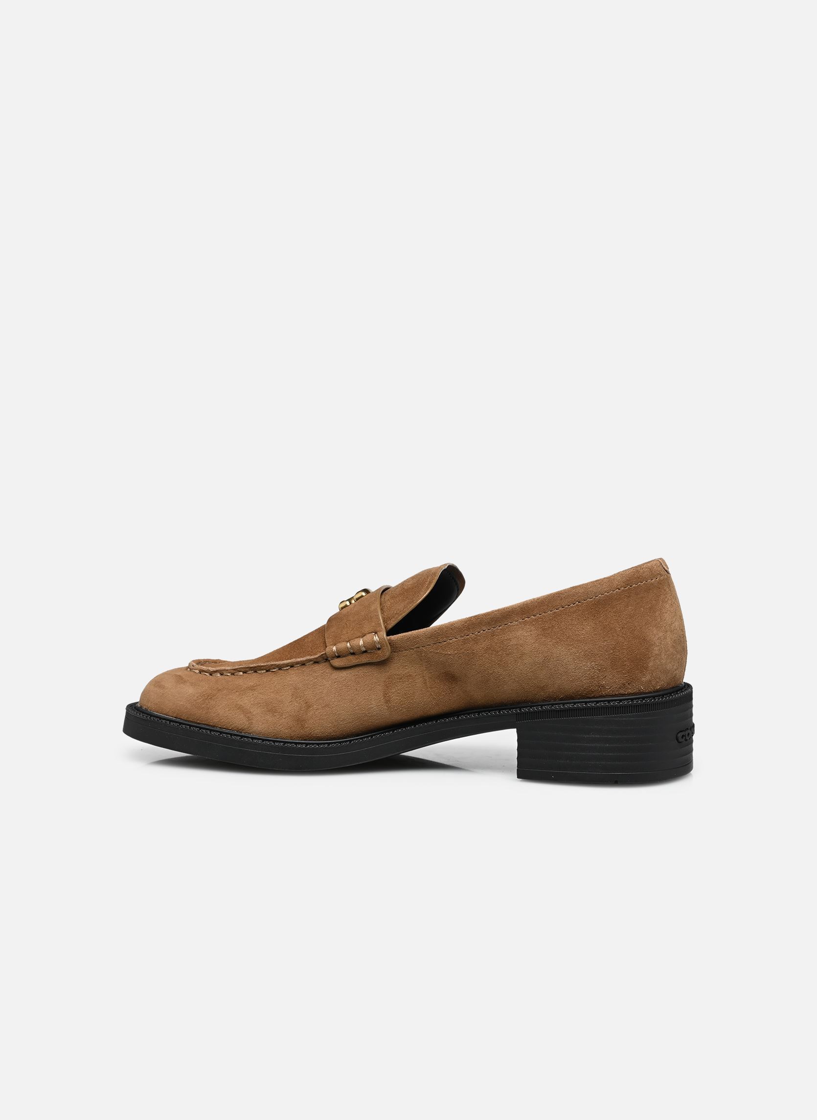 Mocassins Suede Penny Loafer dames bruin Coach Mocassins Suede Penny Loafer dames bruin COCONUT