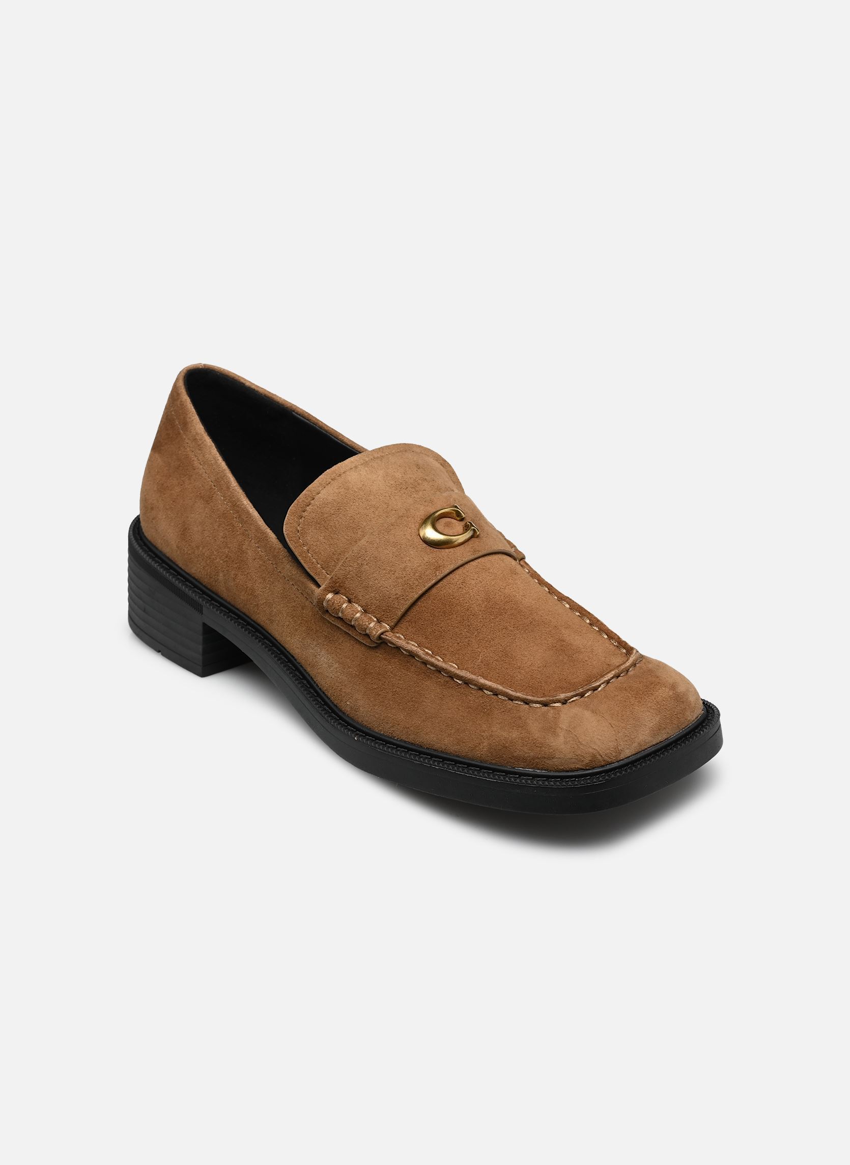 Mocassins Suede Penny Loafer dames bruin Coach Mocassins Suede Penny Loafer dames bruin COCONUT