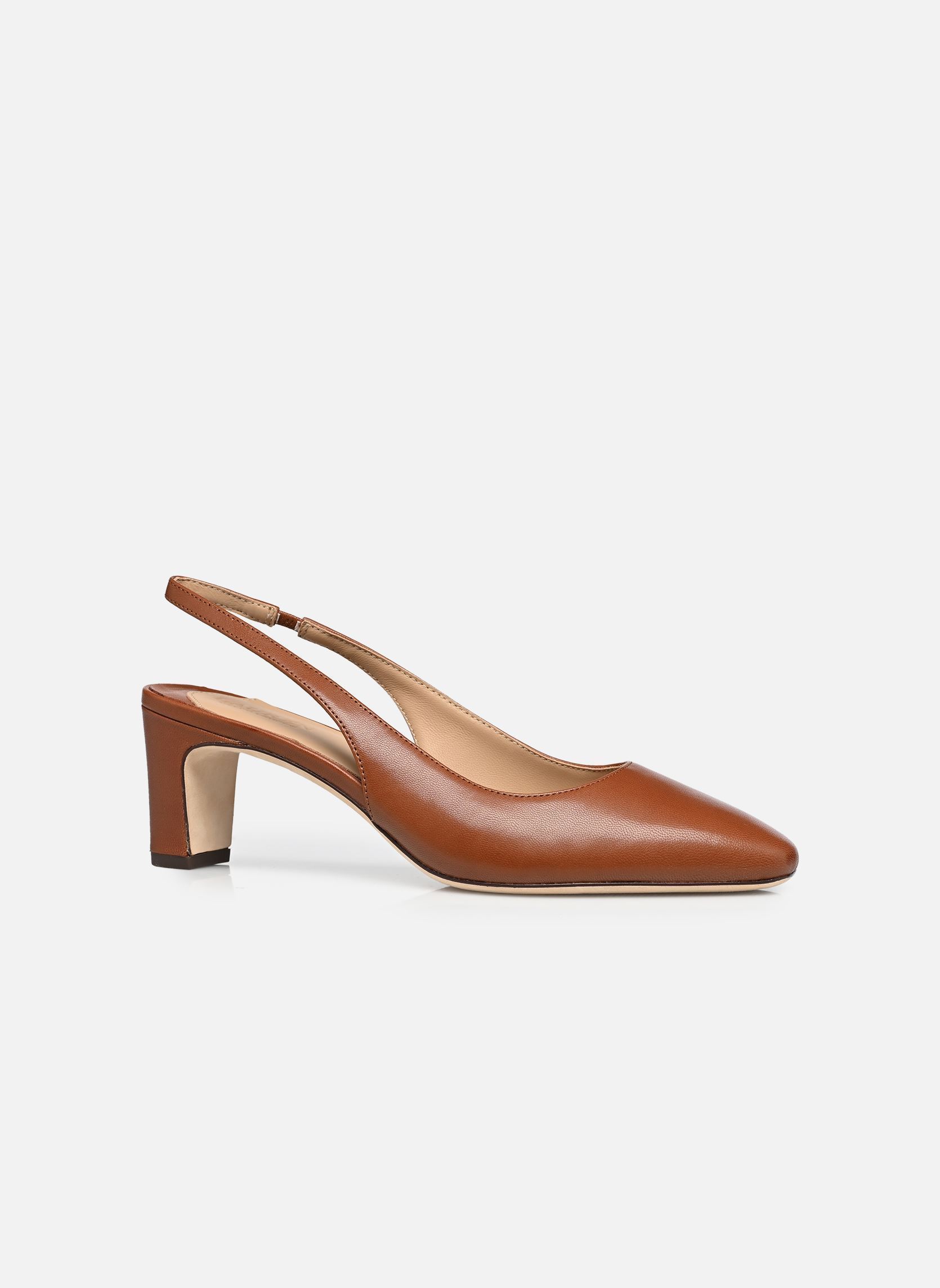 Escarpins à brides Klaire-Pumps-Slingback femme marron Lauren Ralph Lauren Escarpins à brides Klaire-Pumps-Slingback femme marron LAUREN TAN