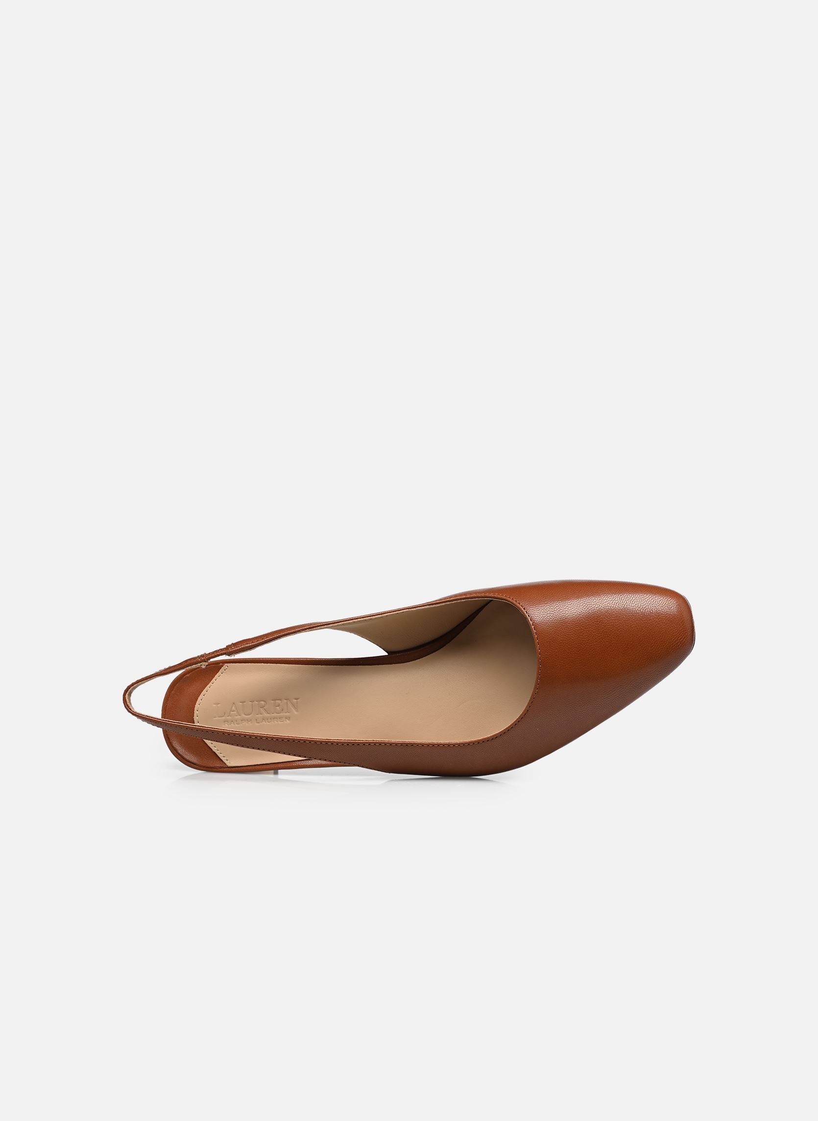 Escarpins à brides Klaire-Pumps-Slingback femme marron Lauren Ralph Lauren Escarpins à brides Klaire-Pumps-Slingback femme marron LAUREN TAN