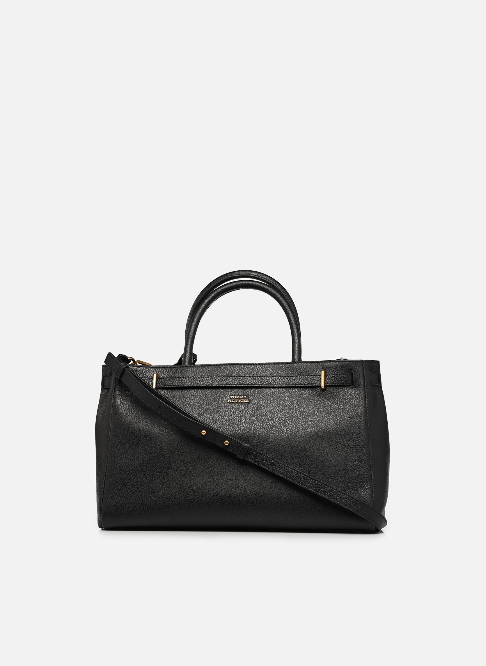 Sacs à main AMERICAN ICON TOTE LEATHER femme noir Tommy Hilfiger Sacs à main AMERICAN ICON TOTE LEATHER femme noir BLACK