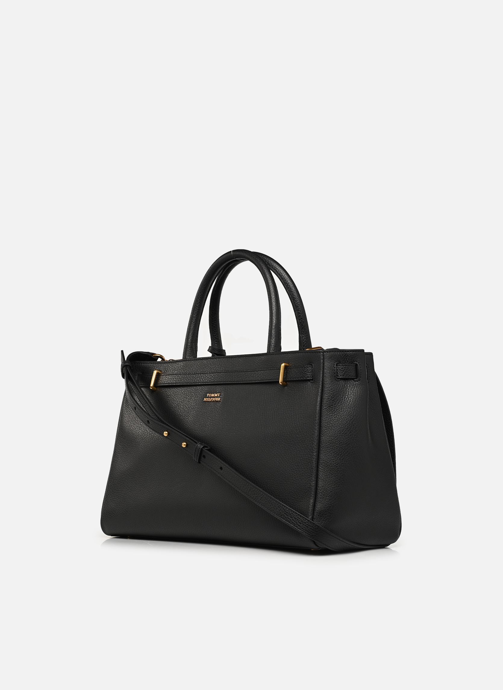 Sacs à main AMERICAN ICON TOTE LEATHER femme noir Tommy Hilfiger Sacs à main AMERICAN ICON TOTE LEATHER femme noir BLACK