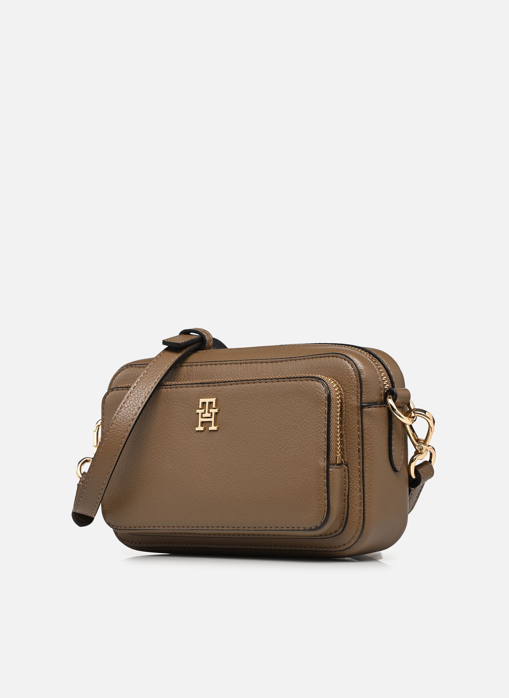 Schoudertassen TH ICON CAMERA BAG dames bruin Tommy Hilfiger Schoudertassen TH ICON CAMERA BAG dames bruin NORDIC TAUPE