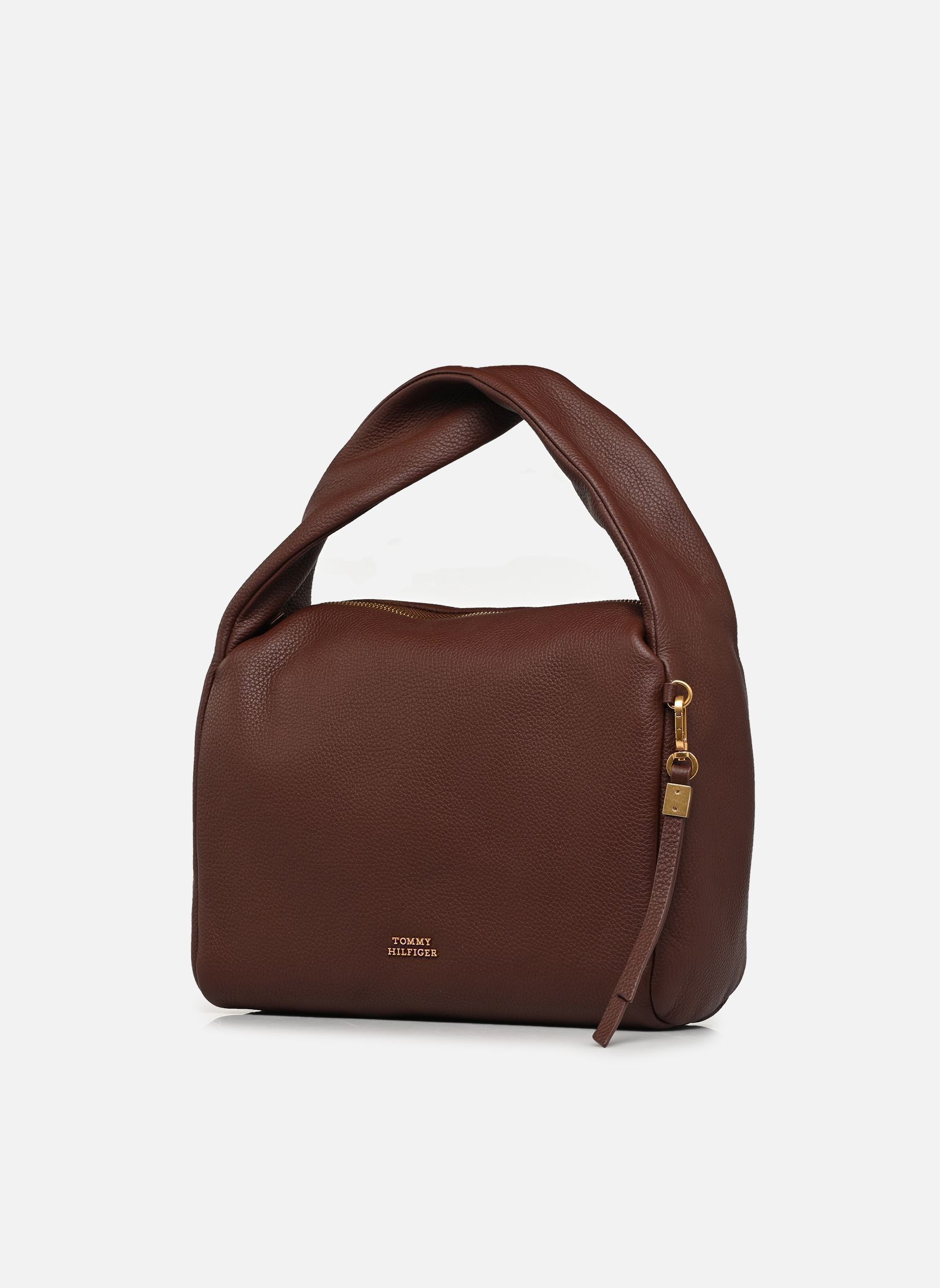 Schoudertassen CITY LEATHER SHOULDER BAG dames bruin Tommy Hilfiger Schoudertassen CITY LEATHER SHOULDER BAG dames bruin RICH WALNUT