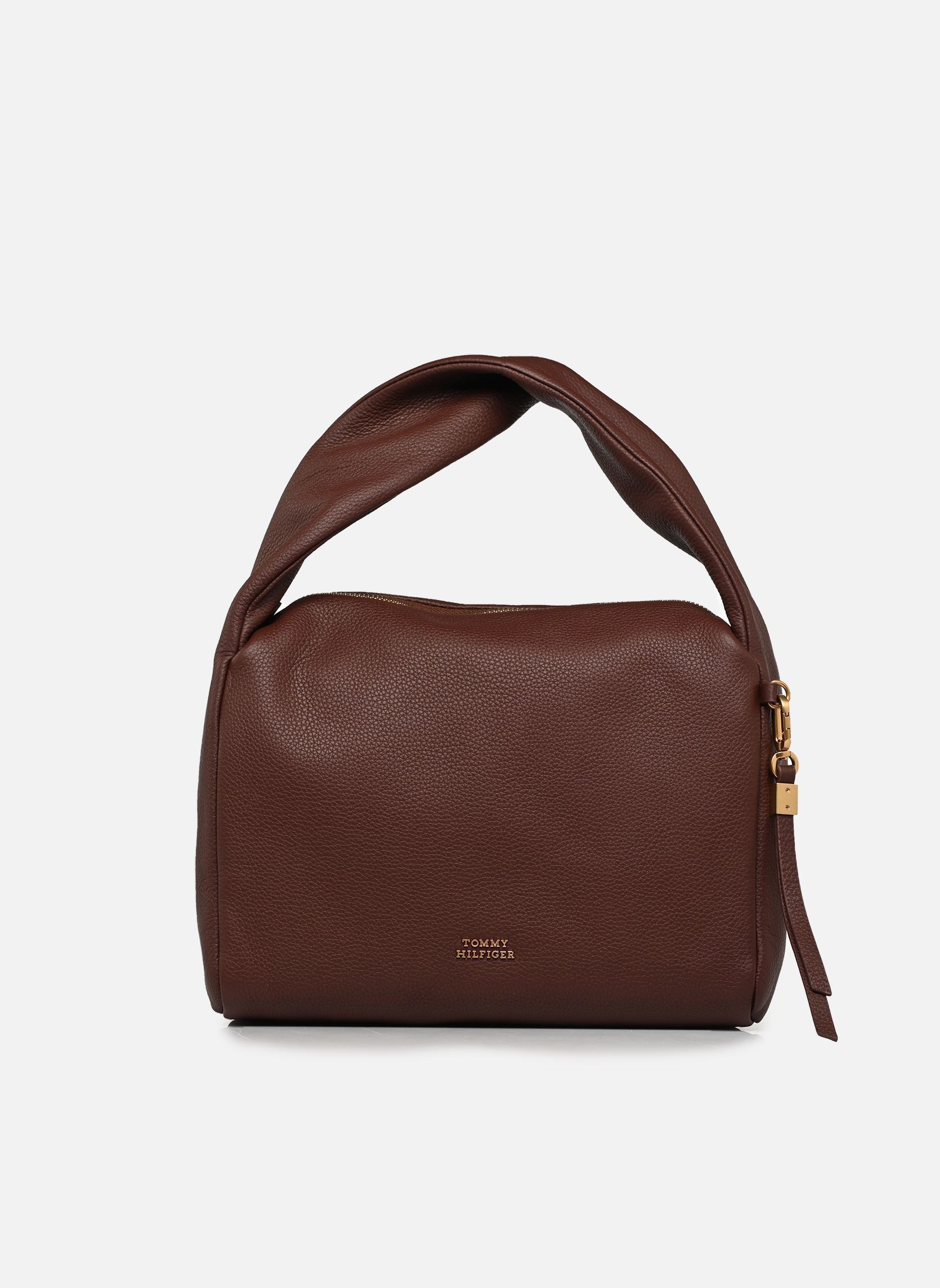 Schoudertassen CITY LEATHER SHOULDER BAG dames bruin Tommy Hilfiger Schoudertassen CITY LEATHER SHOULDER BAG dames bruin RICH WALNUT