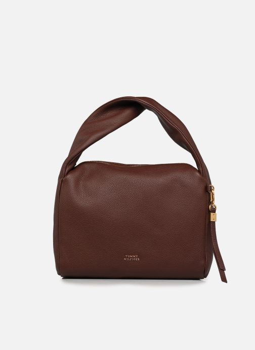Tommy Hilfiger Sacs bandoulière CITY LEATHER SHOULDER BAG femme marron