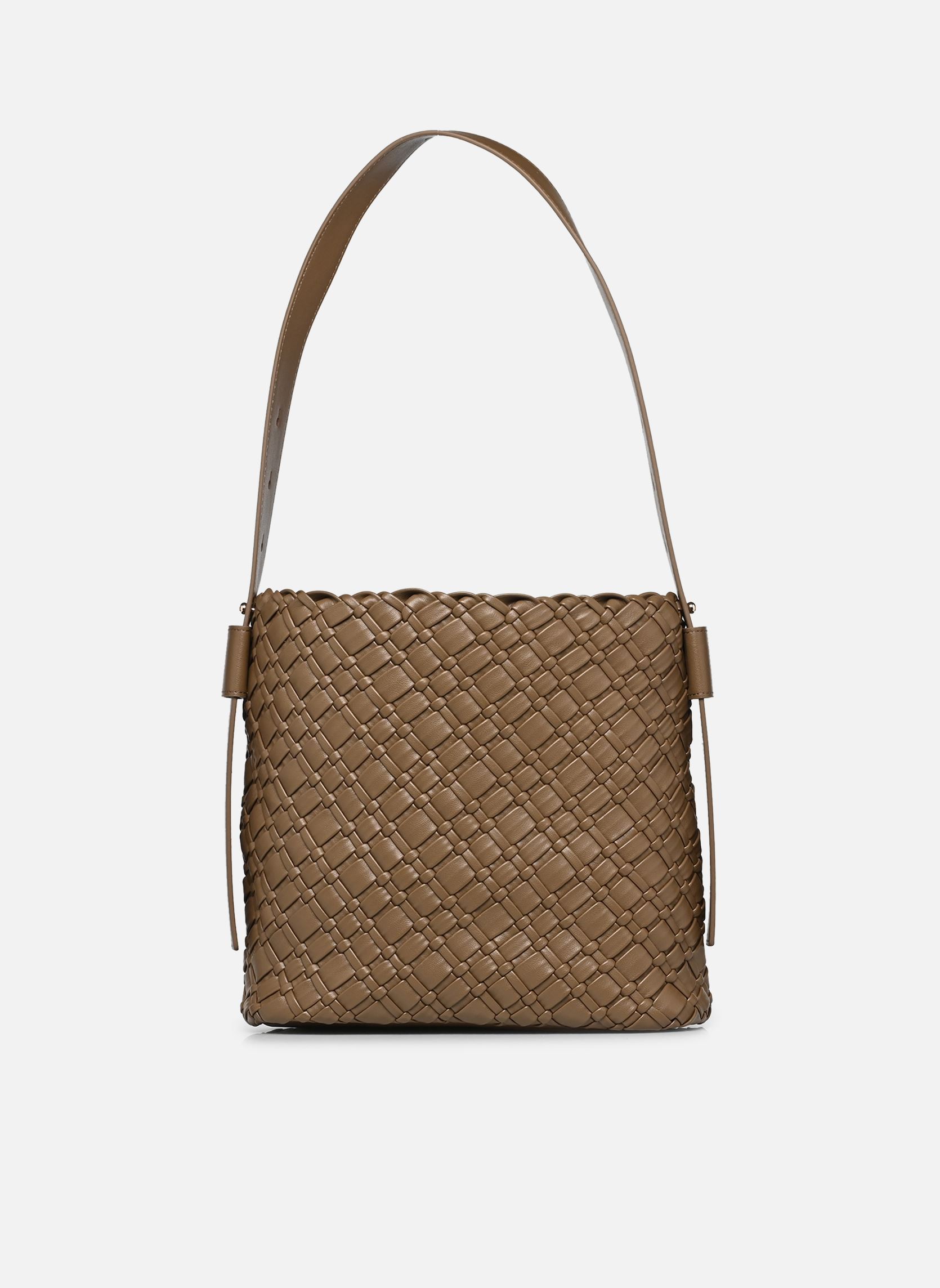 Schoudertassen TH BRAIDED SHOULDER BAG dames bruin Tommy Hilfiger Schoudertassen TH BRAIDED SHOULDER BAG dames bruin NORDIC TAUPE