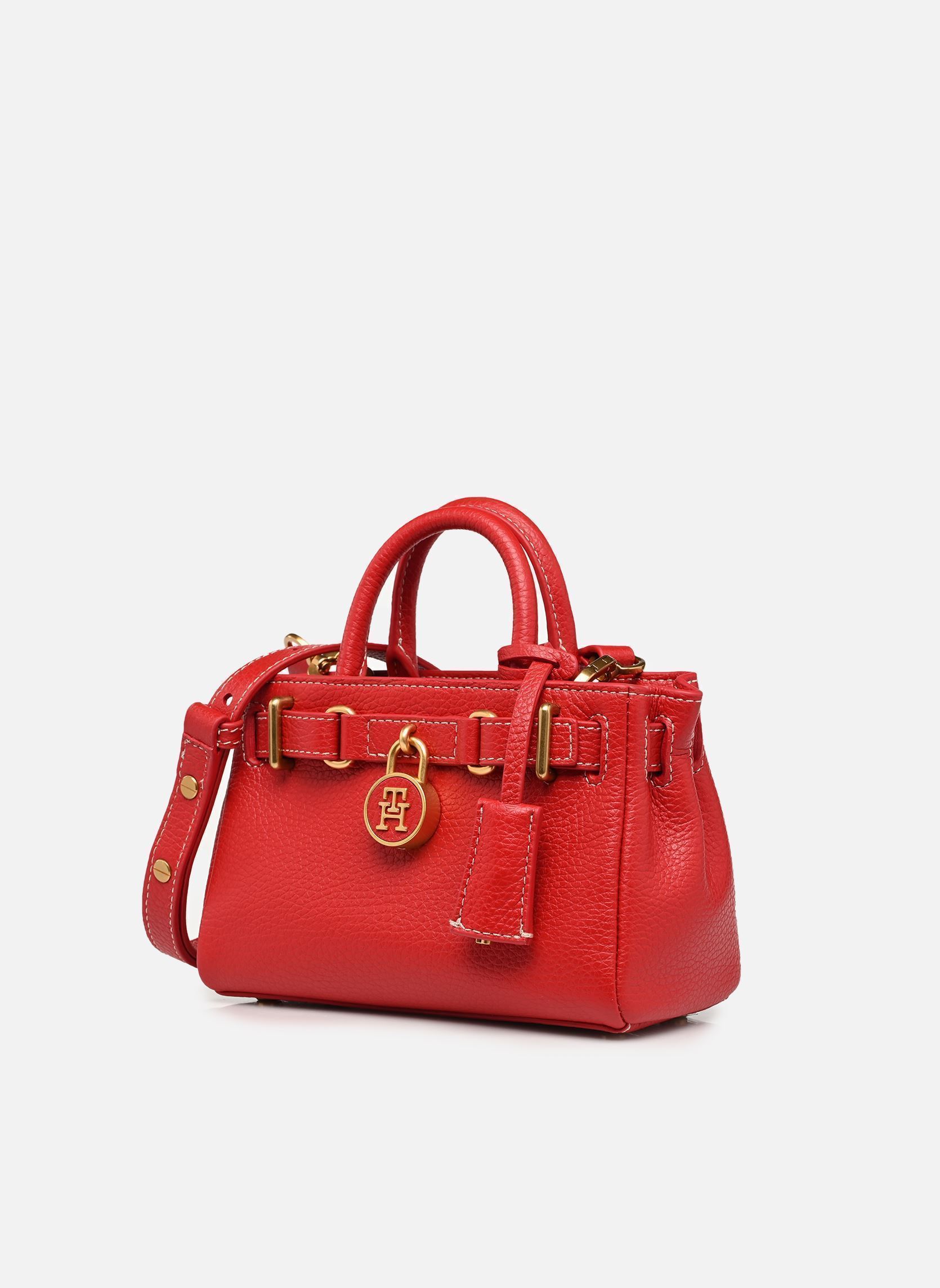 Handtaschen AMERICAN ICON MICRO TOTE LEATHER damen rot Tommy Hilfiger Handtaschen AMERICAN ICON MICRO TOTE LEATHER damen rot PRIMARY RED